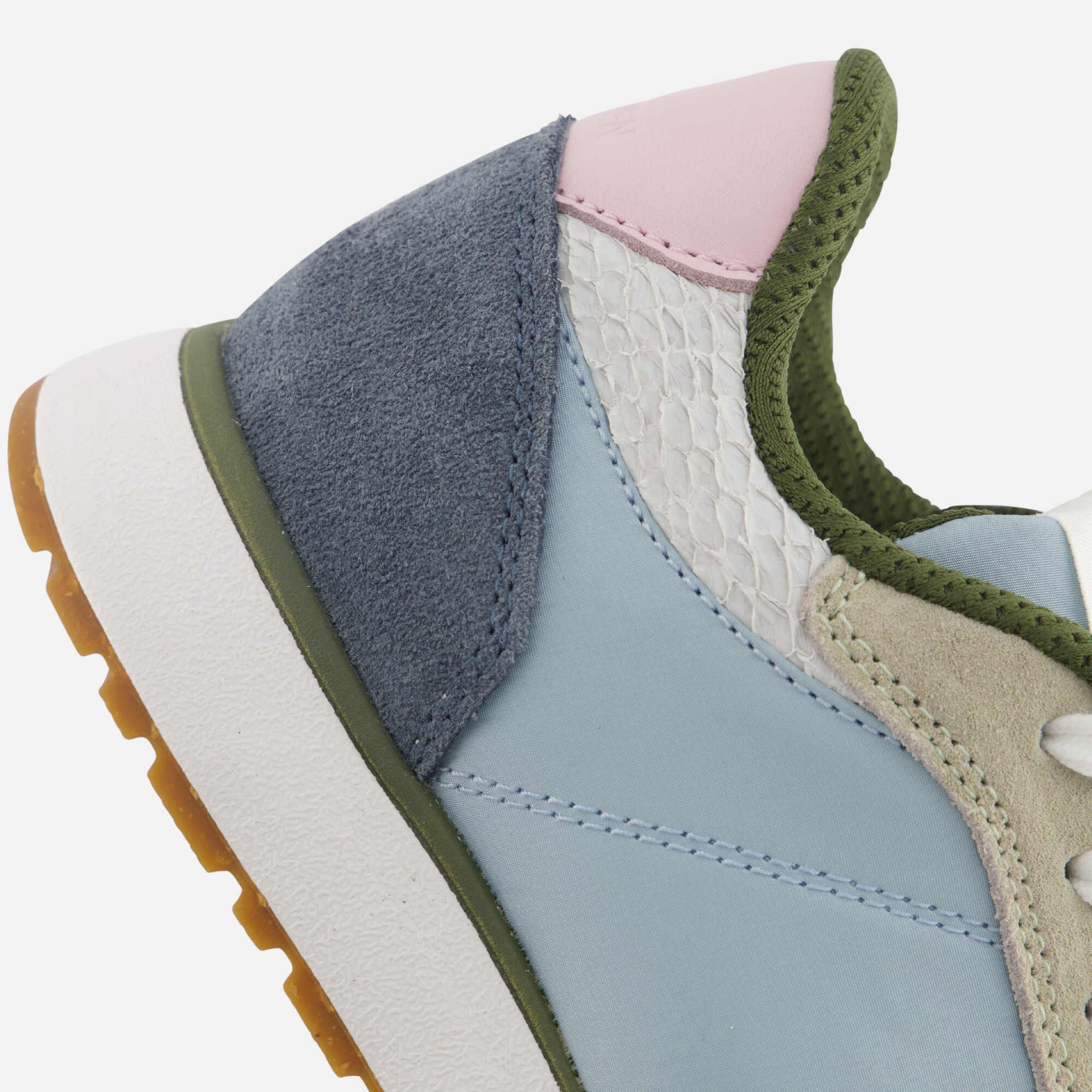 Woden Ronja Color Blocked Sneakers blauw Leer afbeelding 4