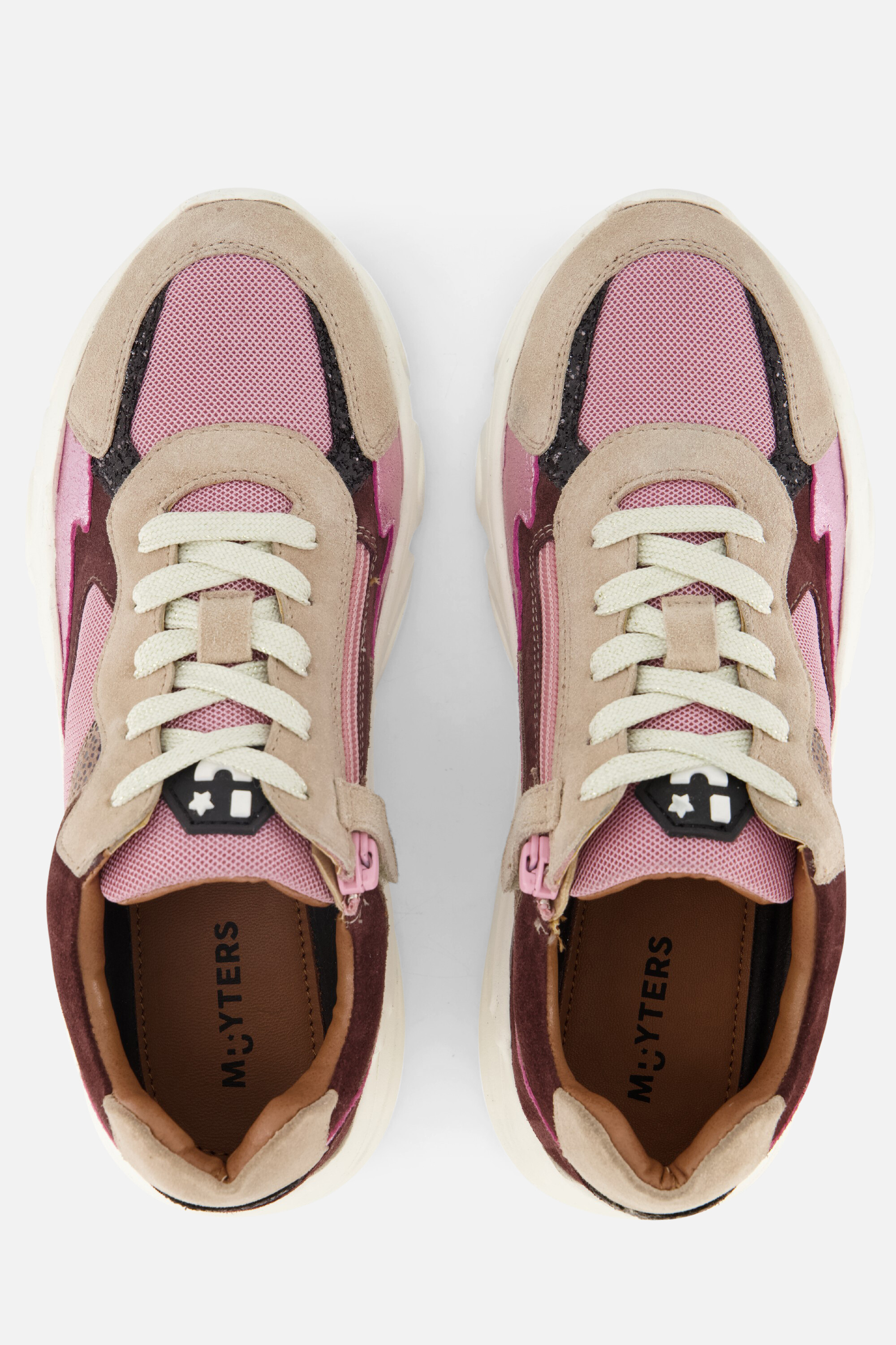Muyters Sneakers taupe Leer afbeelding 2