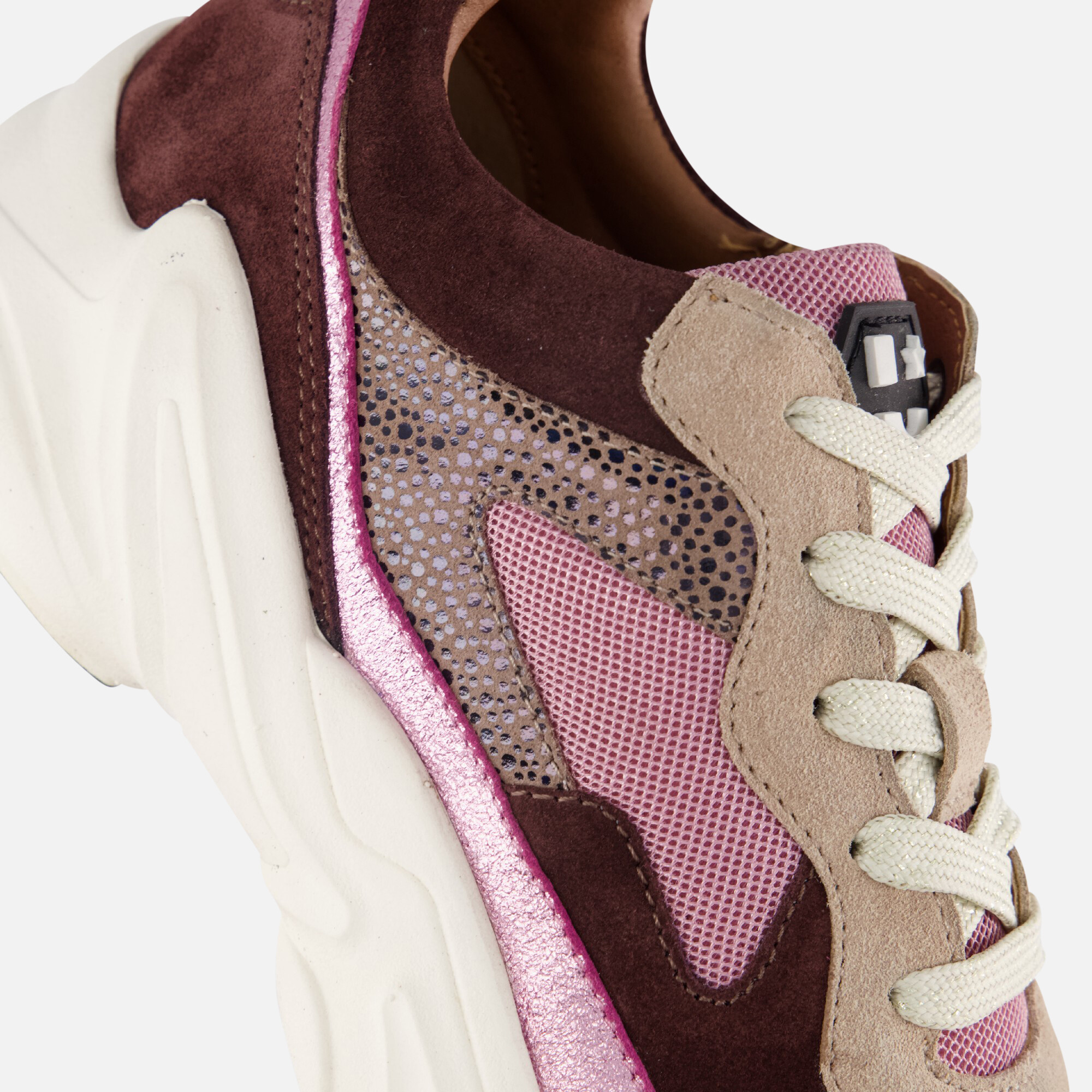 Muyters Sneakers taupe Leer afbeelding 4