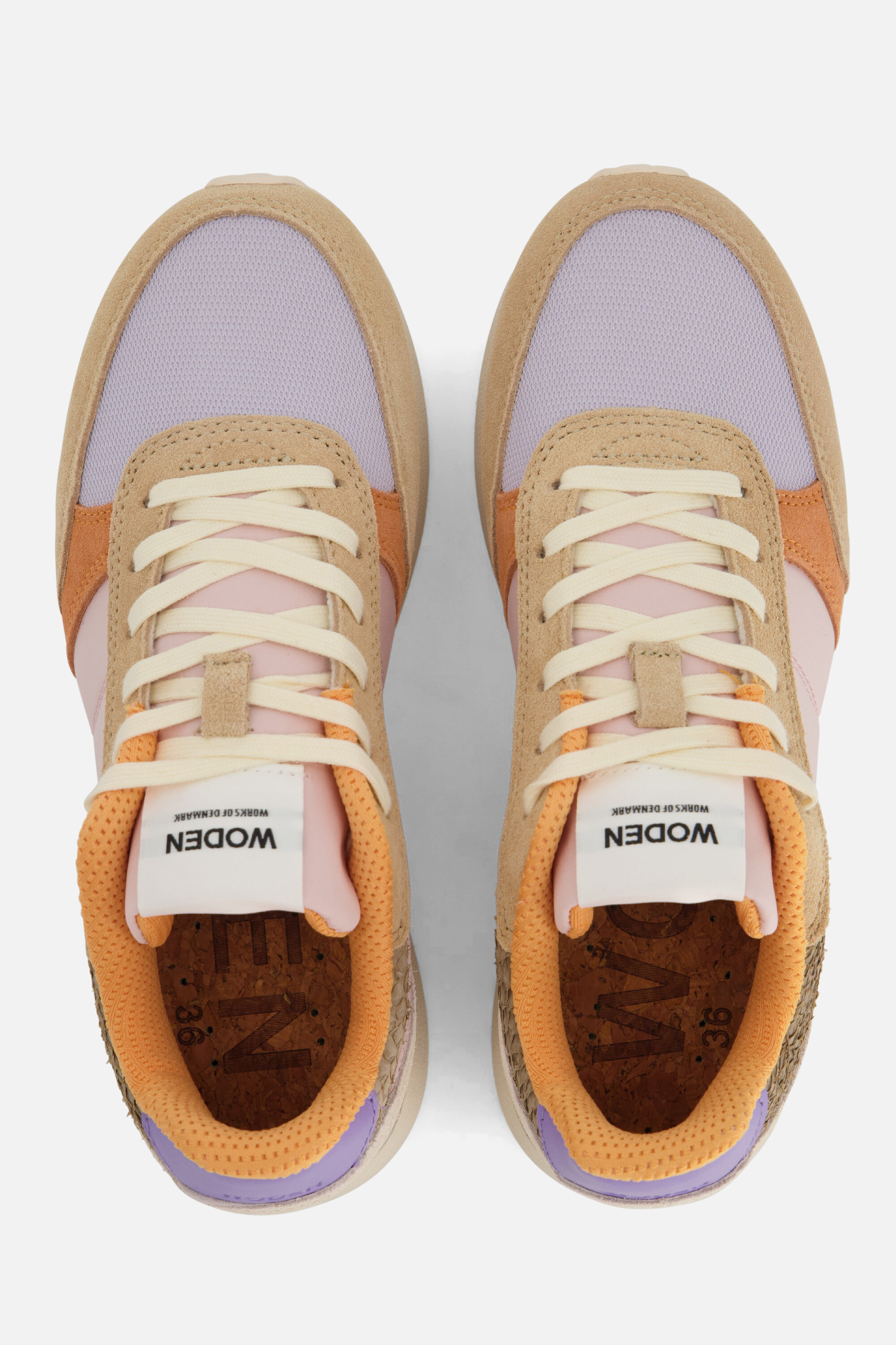 Woden Ronja Sneakers beige Textiel afbeelding 2