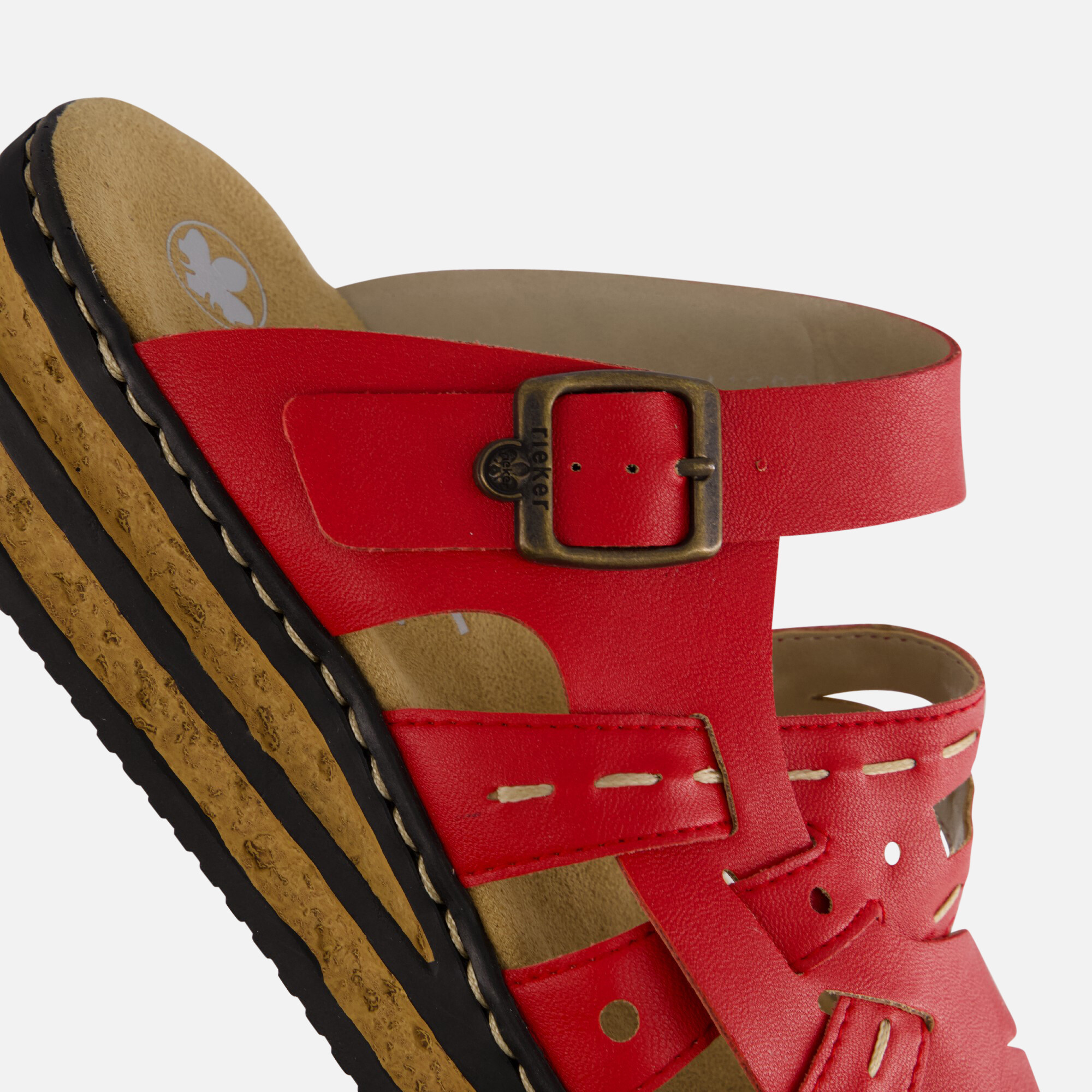 Rieker Sandalen rood Synthetisch afbeelding 3