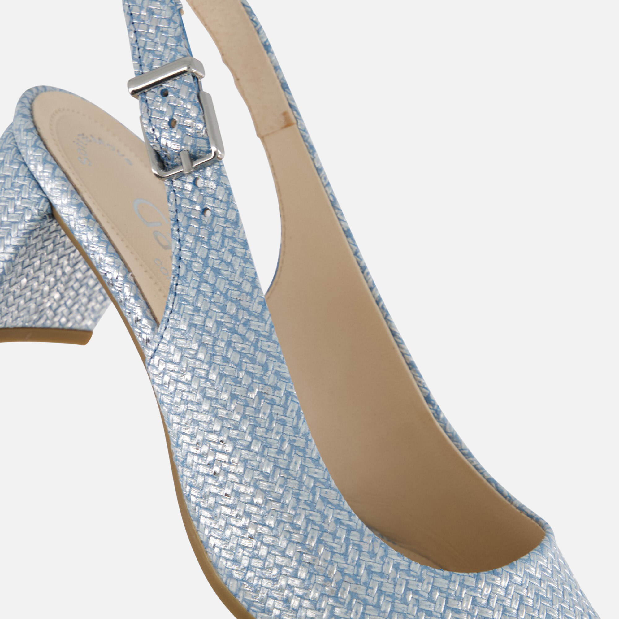 Gabor Slingback Pumps blauw Suede afbeelding 3