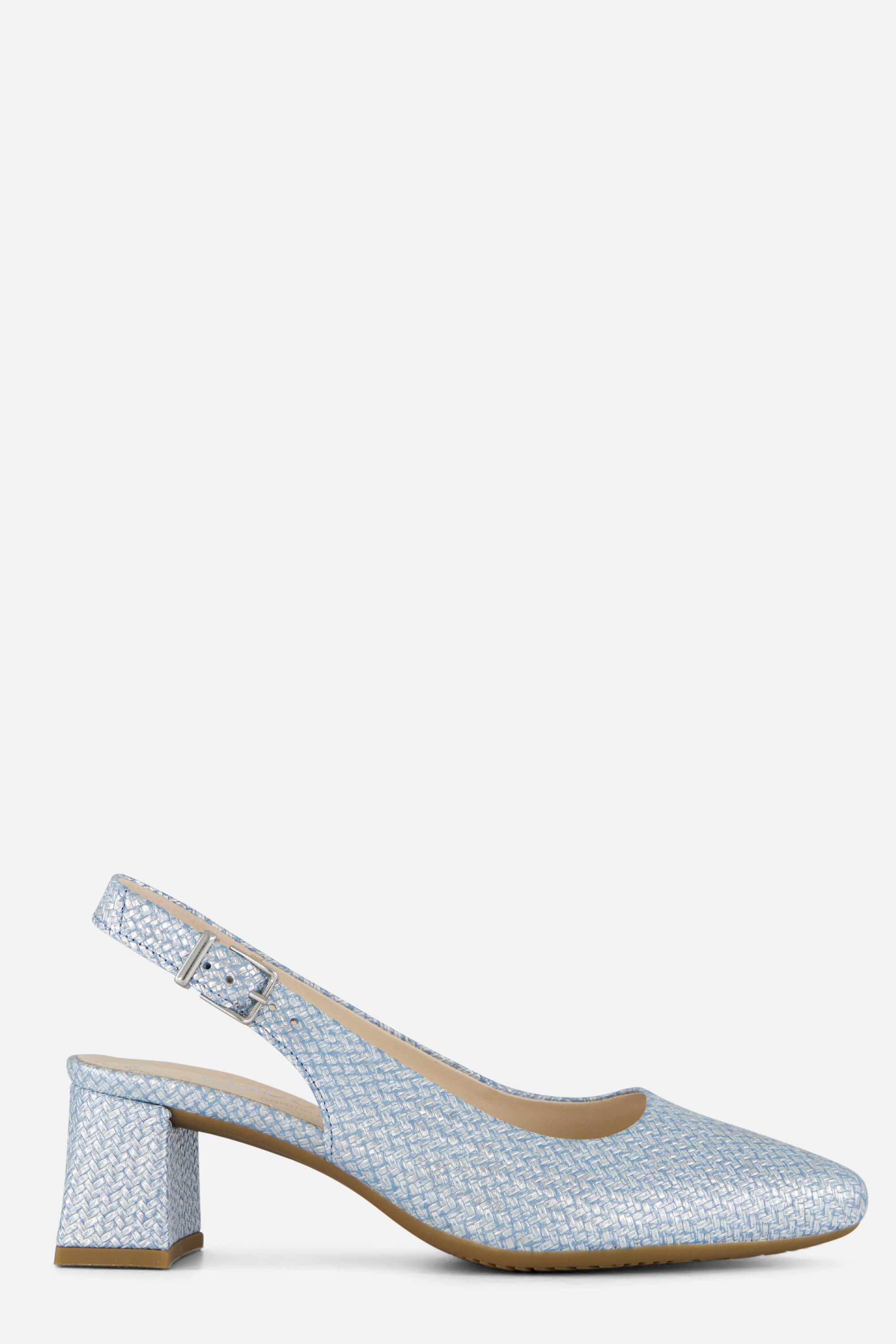 Gabor Slingback Pumps blauw Suede afbeelding 4