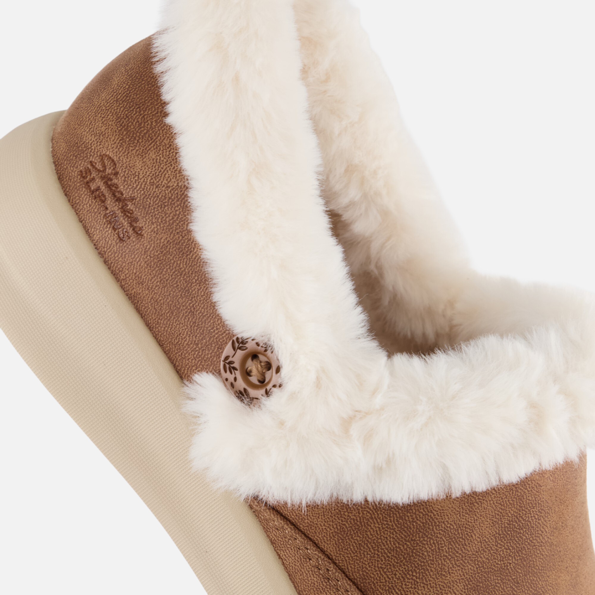 Skechers Slip-ins Cozy Escape Pantoffel cognac