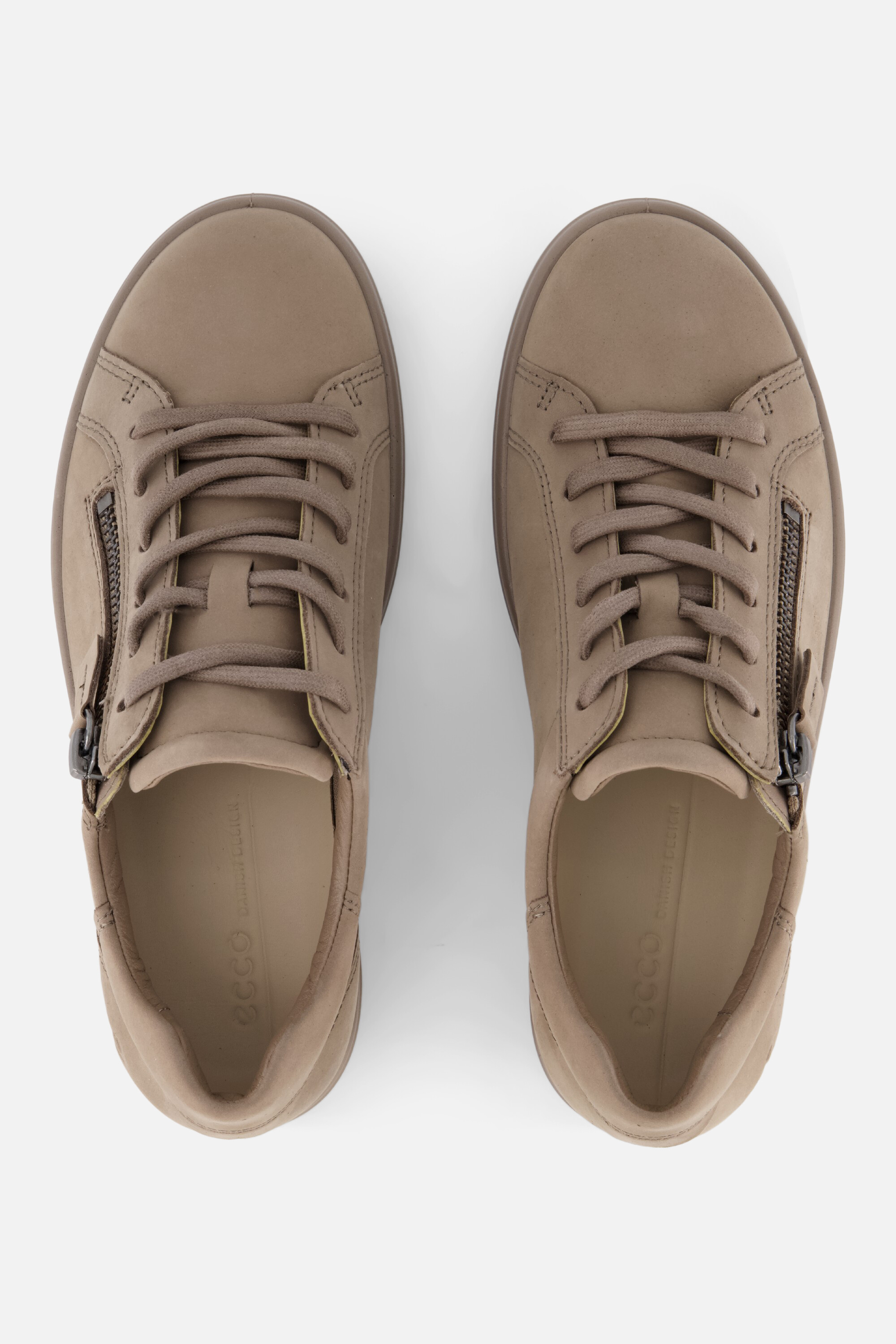 Ecco Soft 7 Slide Sneakers taupe Nubuck afbeelding 2