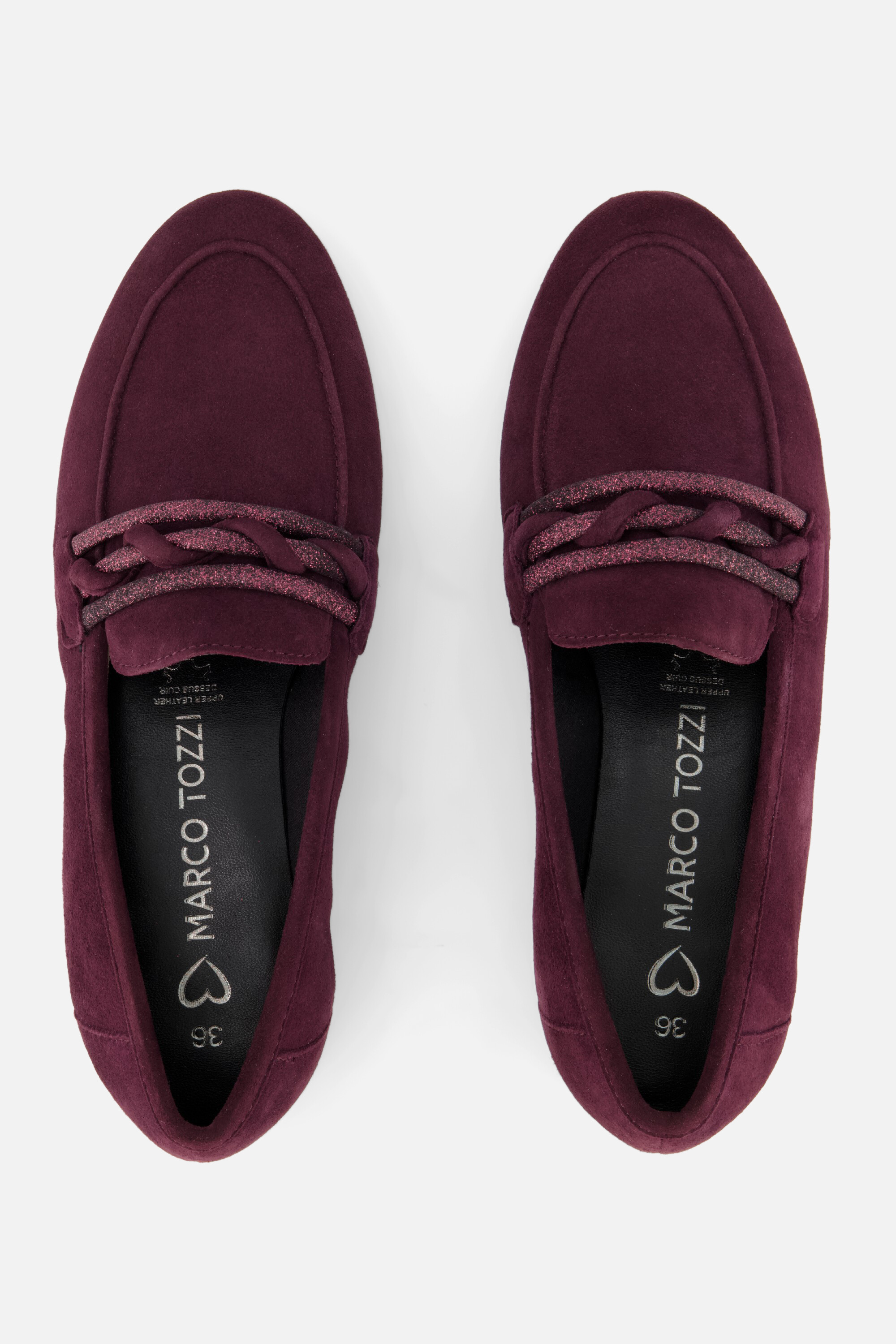 Marco Tozzi Instappers rood Suede afbeelding 2