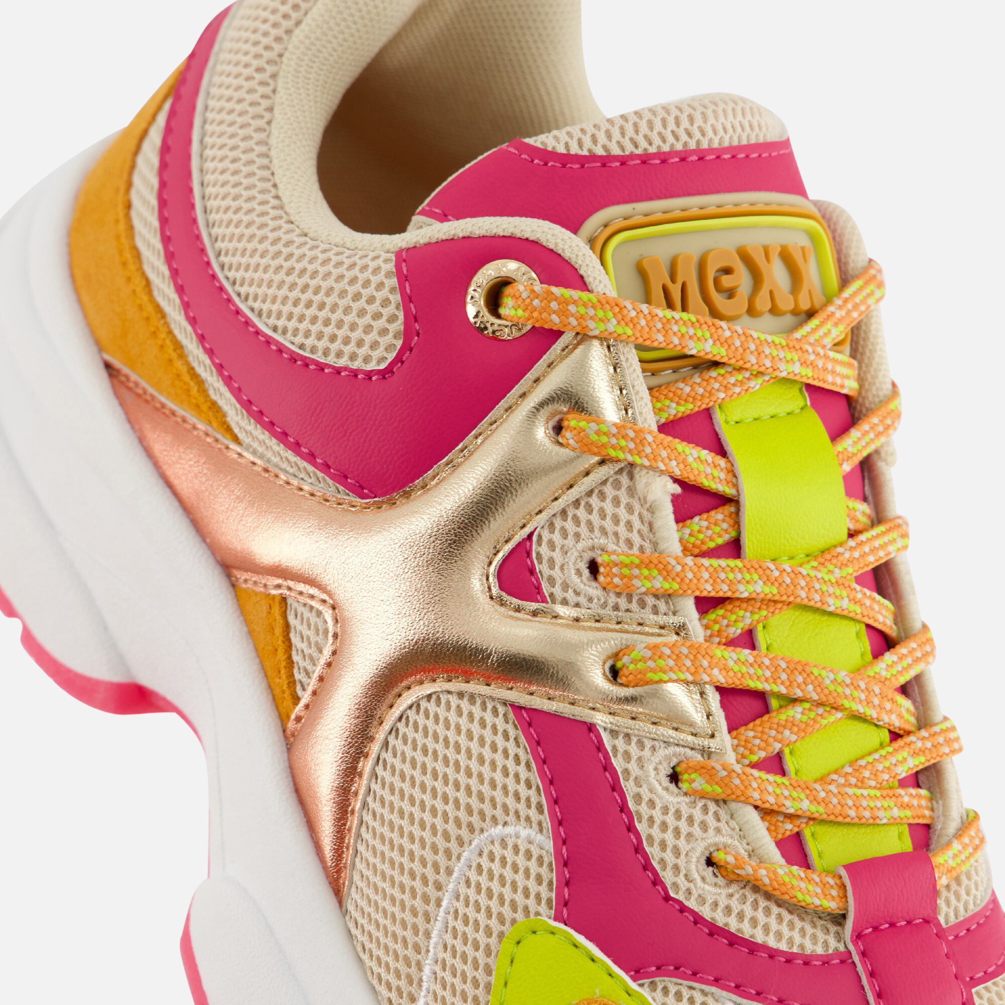 Mexx Loyce Sneakers oranje Textiel afbeelding 4