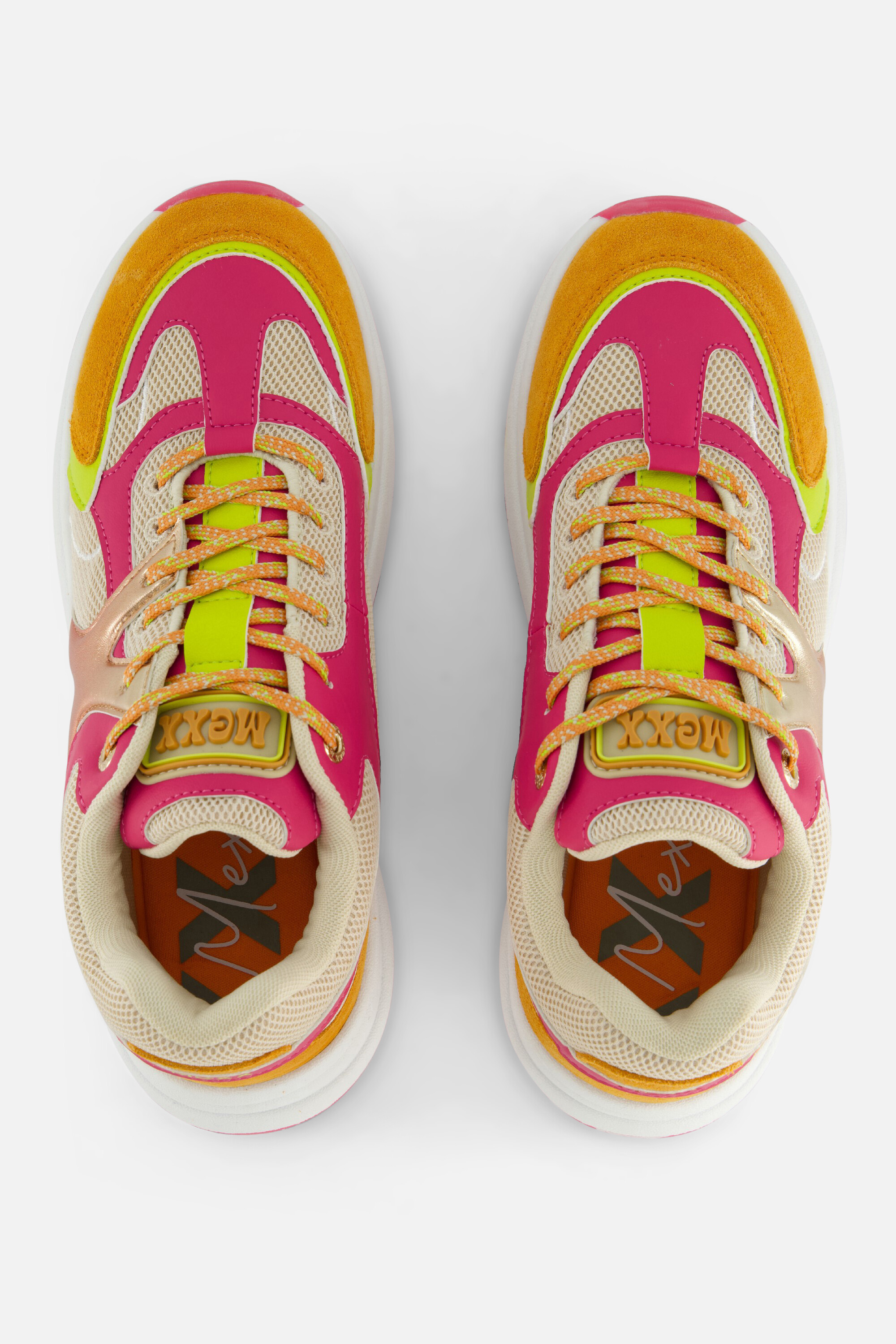 Mexx Loyce Sneakers oranje Textiel afbeelding 2