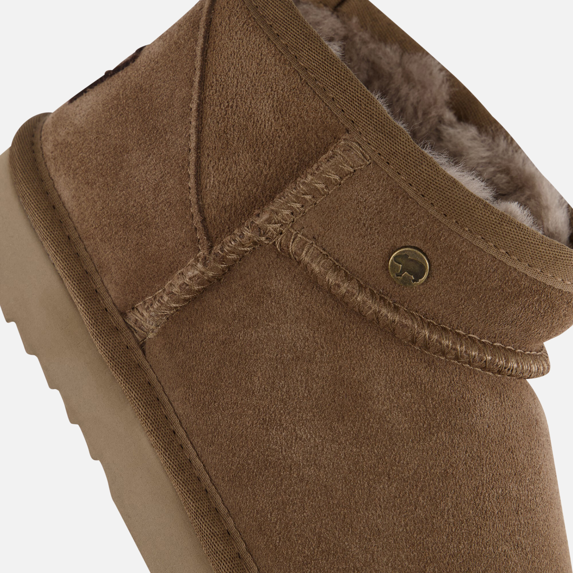 Warmbat Durack Gevoerde boots taupe Suede afbeelding 4