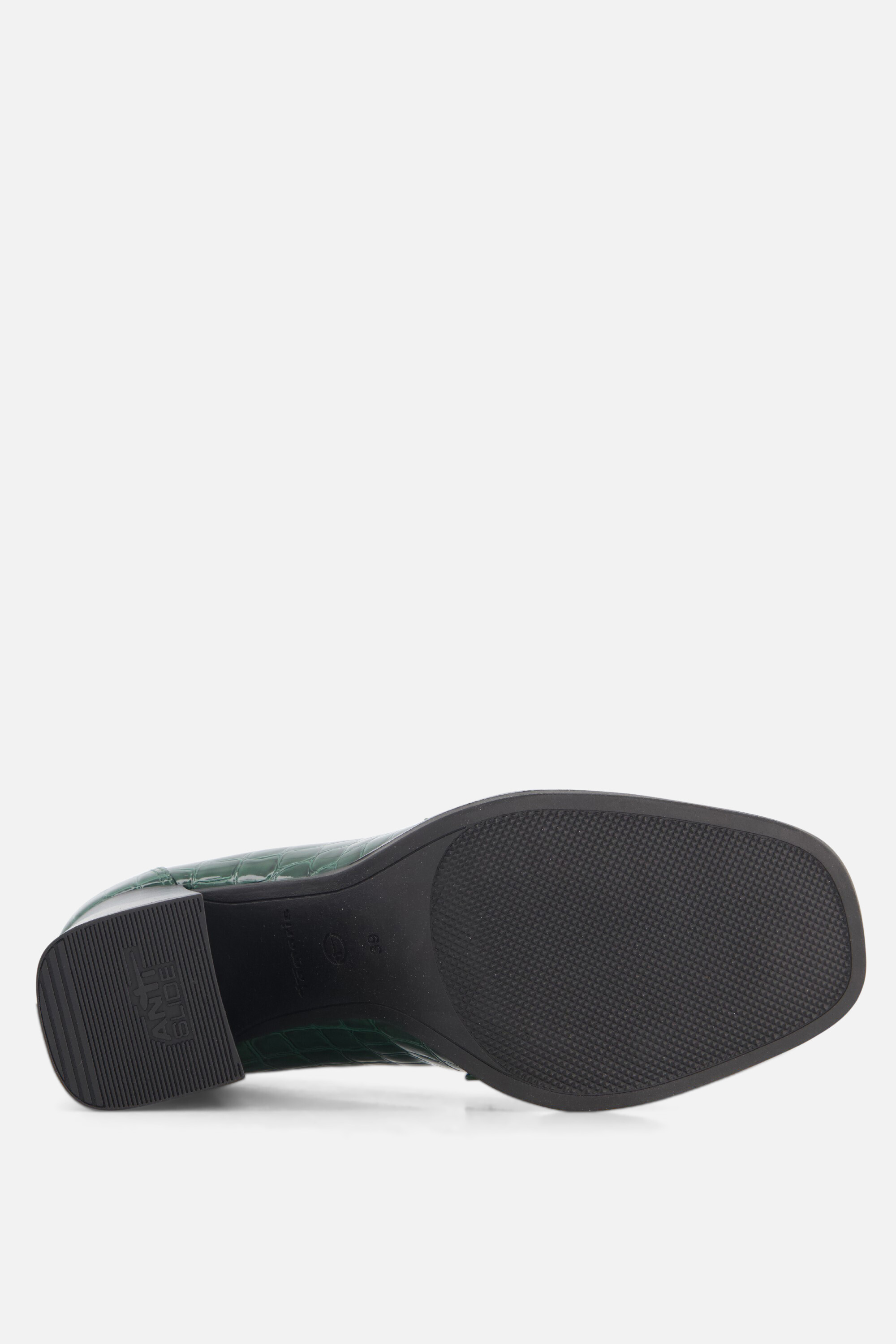 Tamaris Trotteur Pumps groen Textiel afbeelding 3