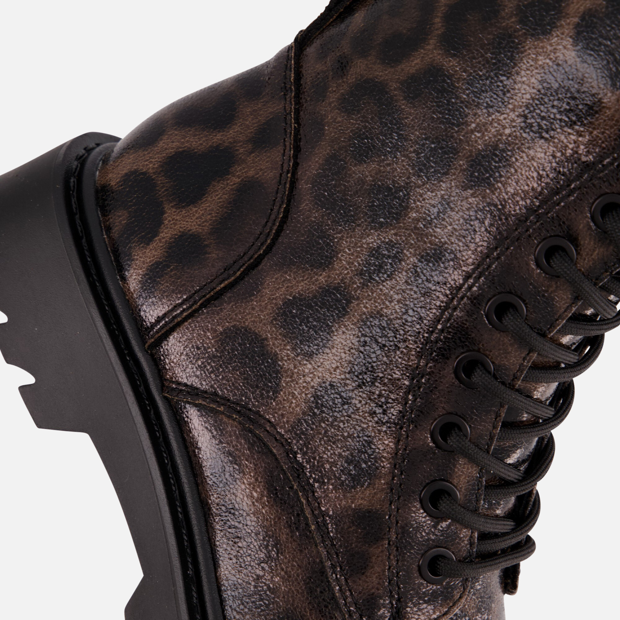 Tamaris Leopard Veterboots bruin Textiel afbeelding 4