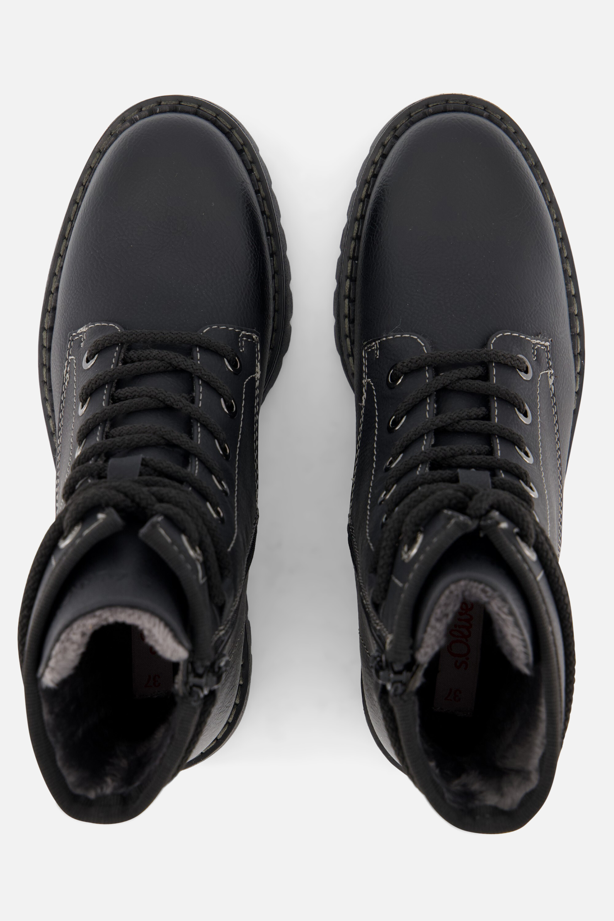 S.Oliver Veterboots zwart Synthetisch afbeelding 2