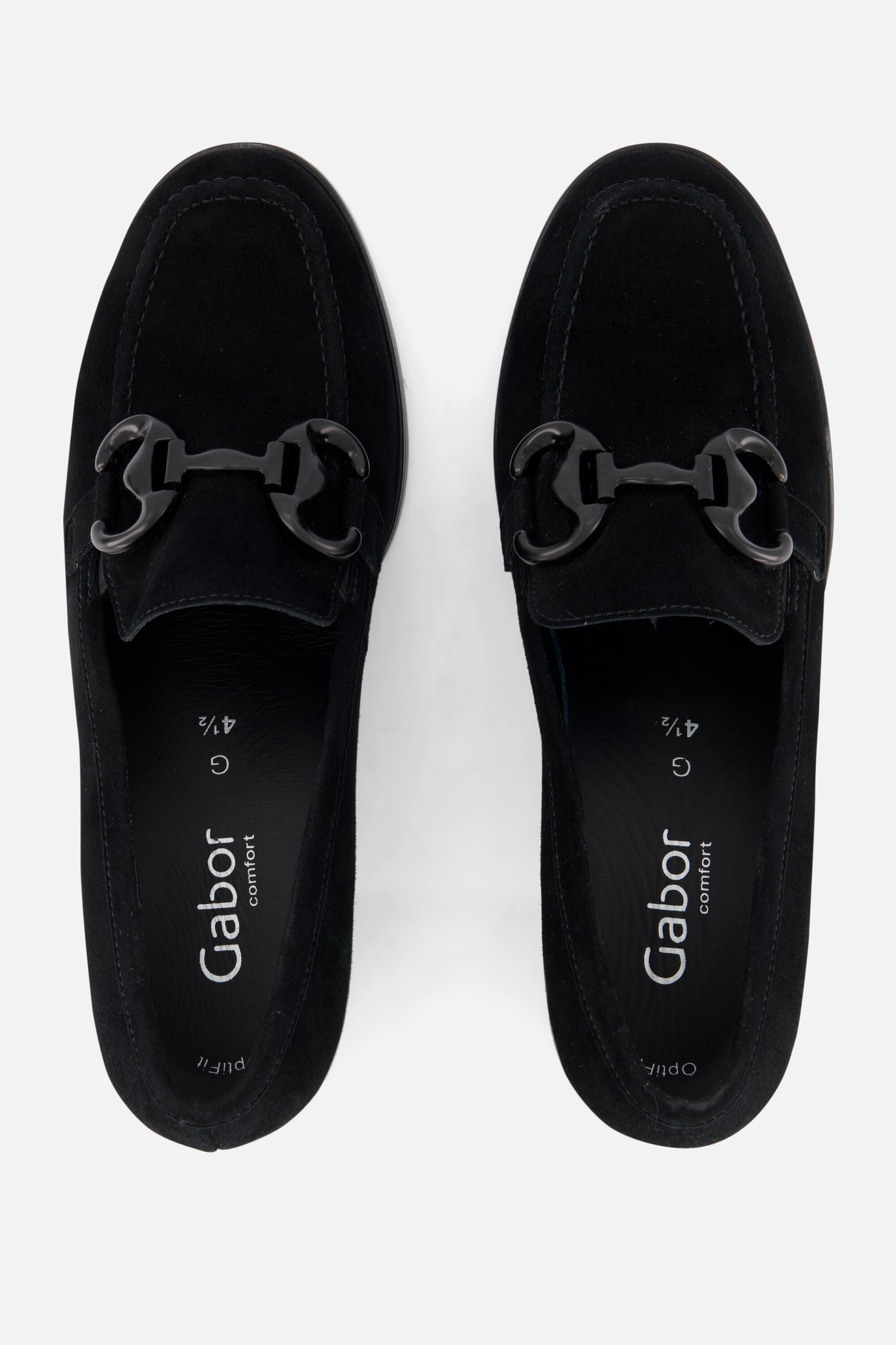 Gabor Trotteur Instappers zwart Suede afbeelding 2