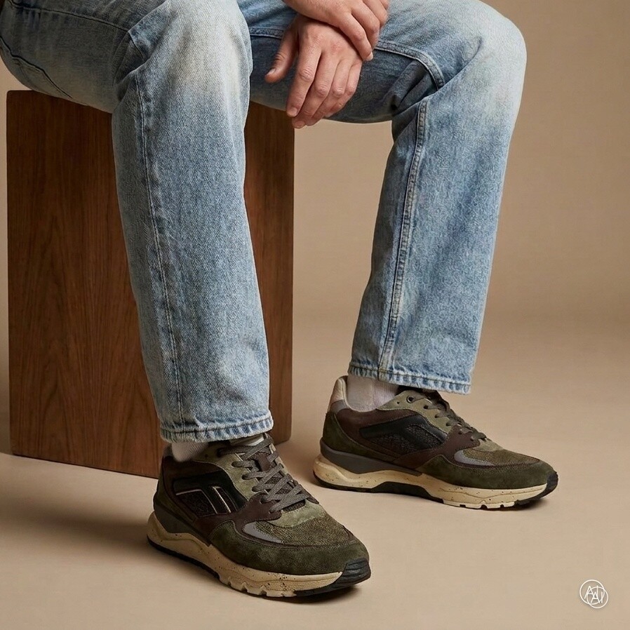 Floris van Bommel Floris van Bommel Treener sneakers groen