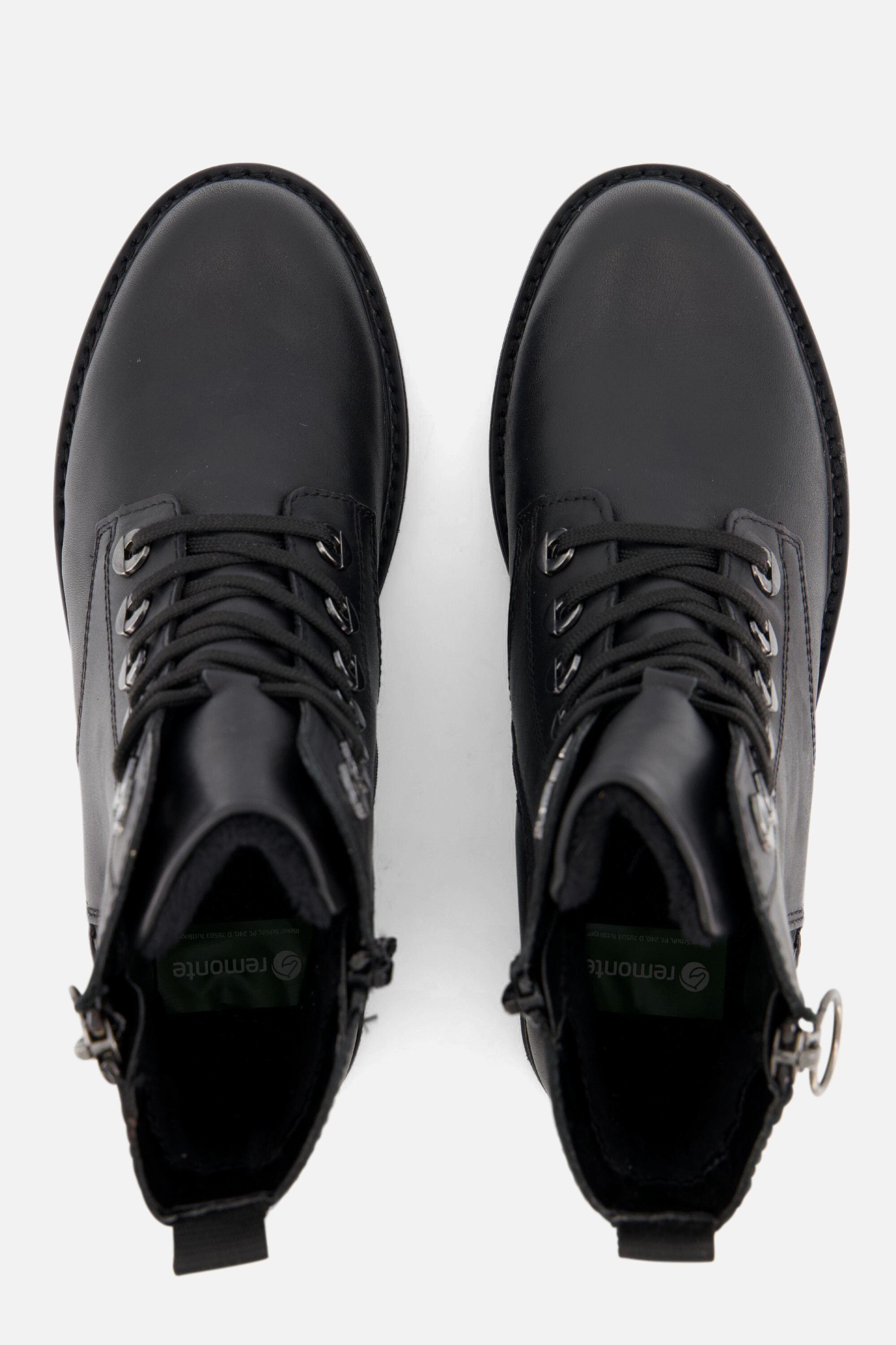 Remonte Veterboots zwart Leer afbeelding 2