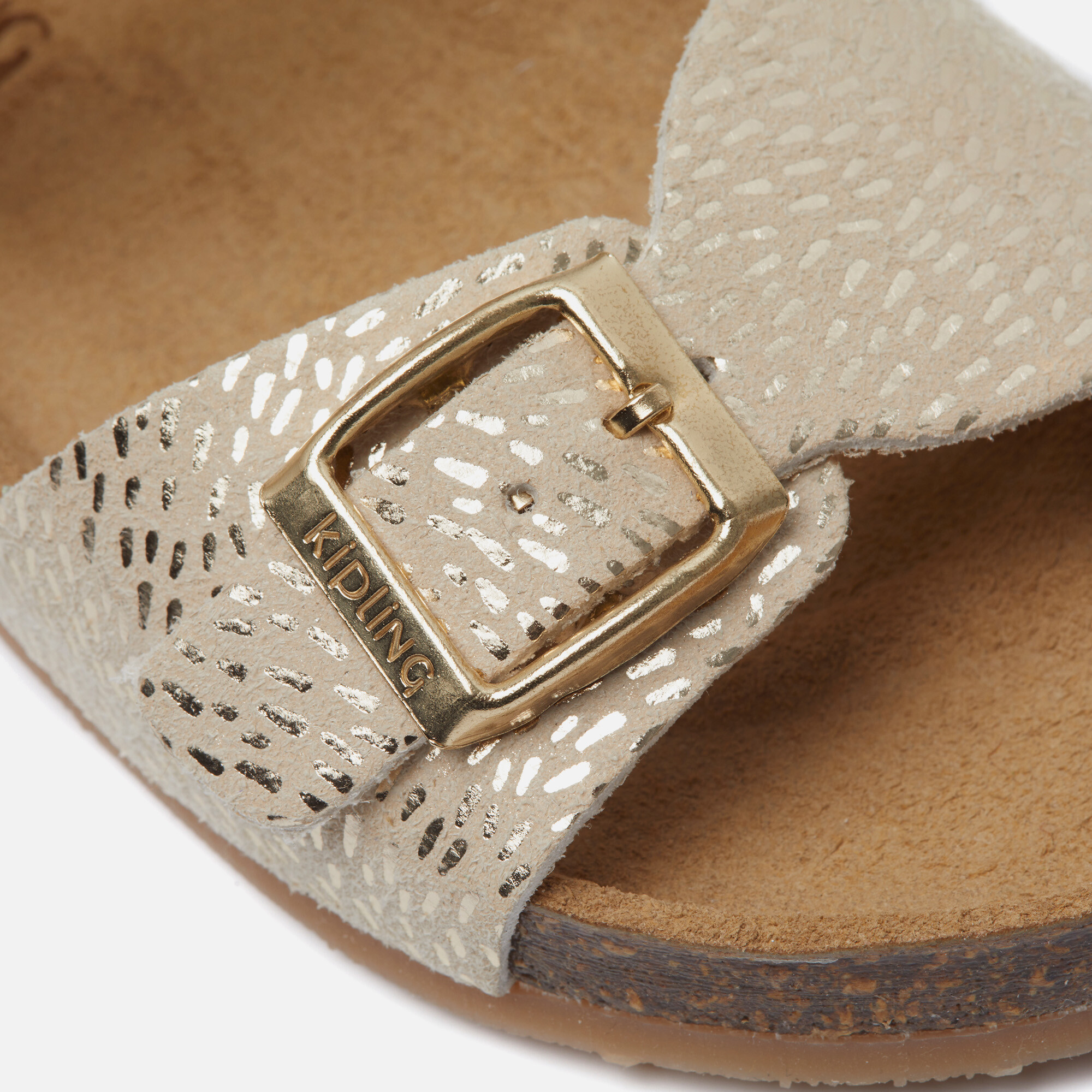 Kipling Pepita 6 Sandalen goud Leer afbeelding 3