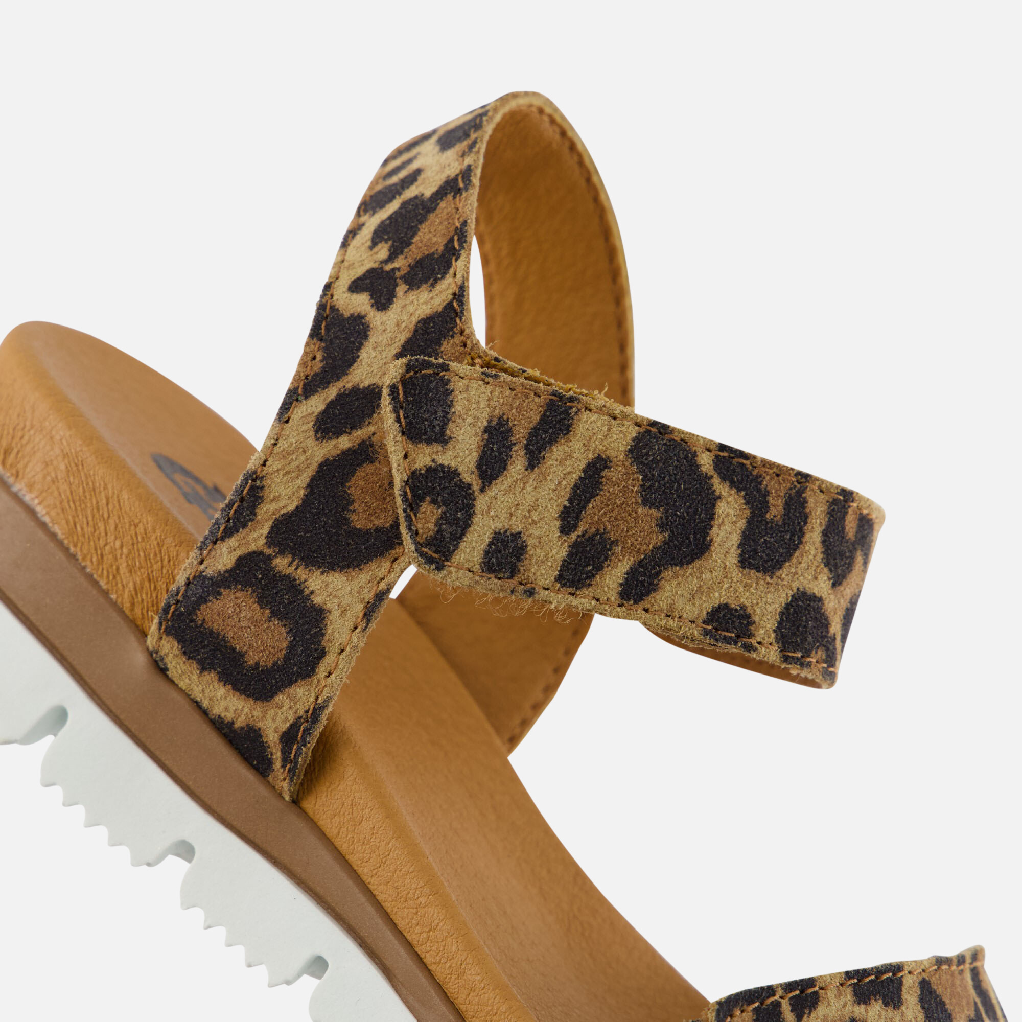 Giga Leopard Sandalen bruin Leer afbeelding 3