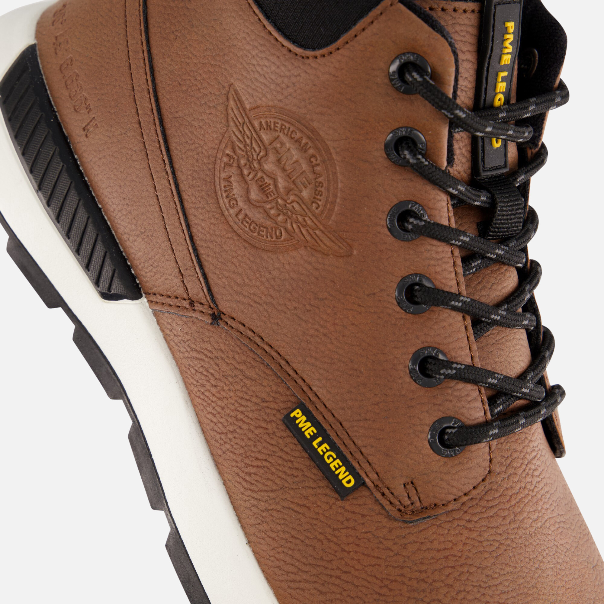 PME Legend Ribber Veterschoenen cognac afbeelding 4