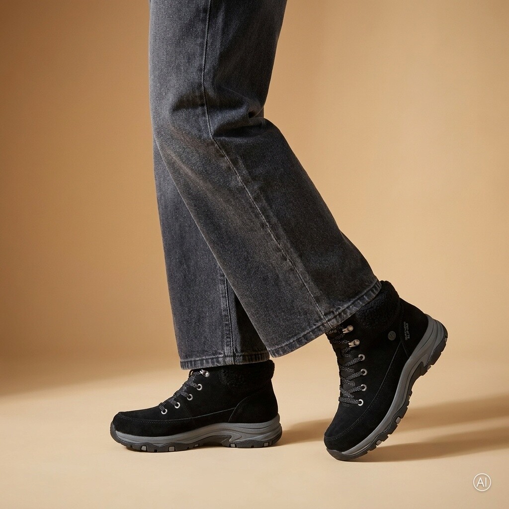 Skechers Skechers Slip-ins Waterproof Veterboots zwart