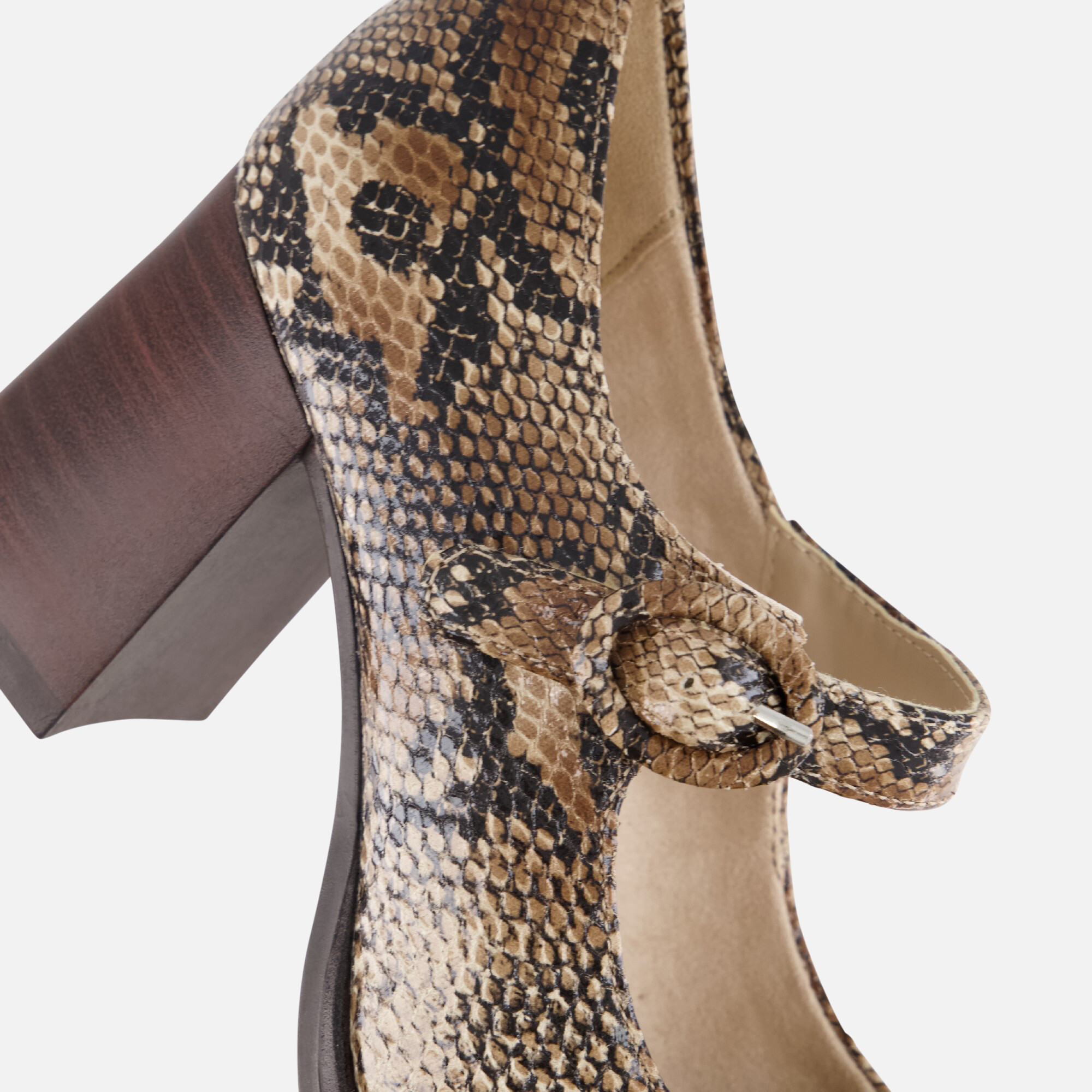 Tamaris Mary Jane Pumps bruin Synthetisch afbeelding 4