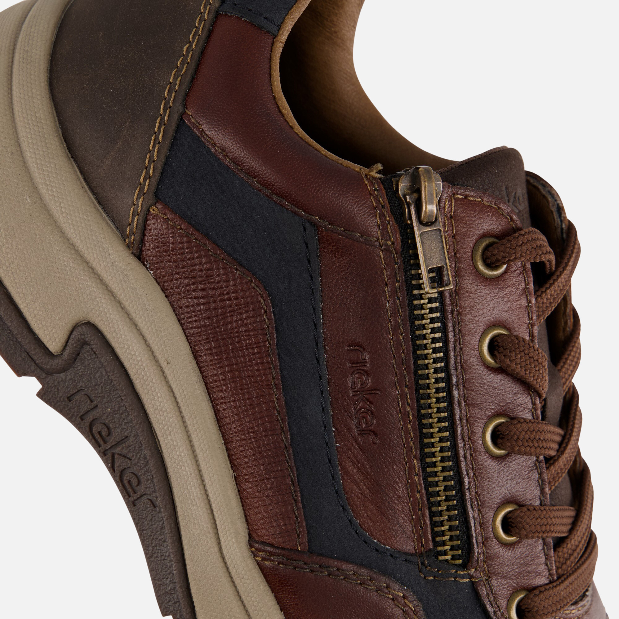 Rieker Sneakers bruin Leer afbeelding 4