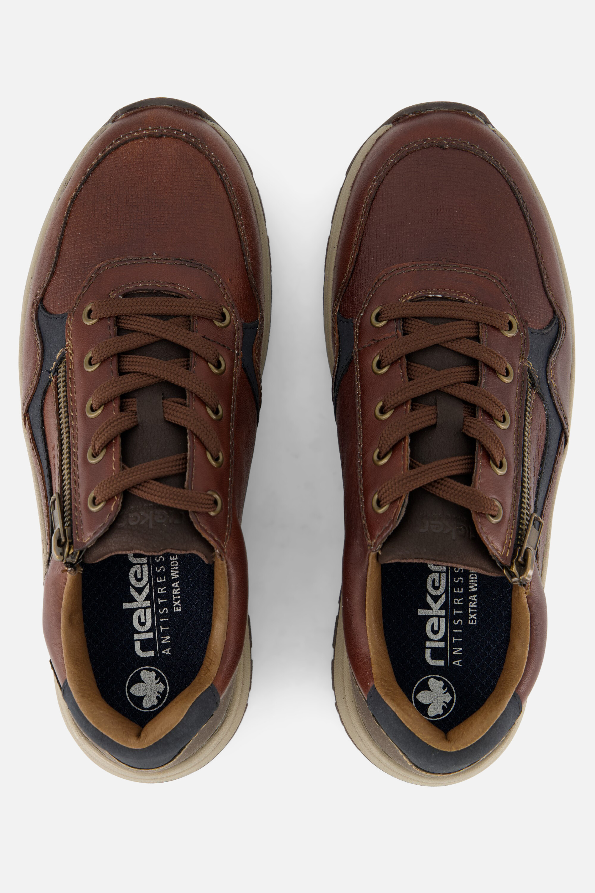 Rieker Sneakers bruin Leer afbeelding 2