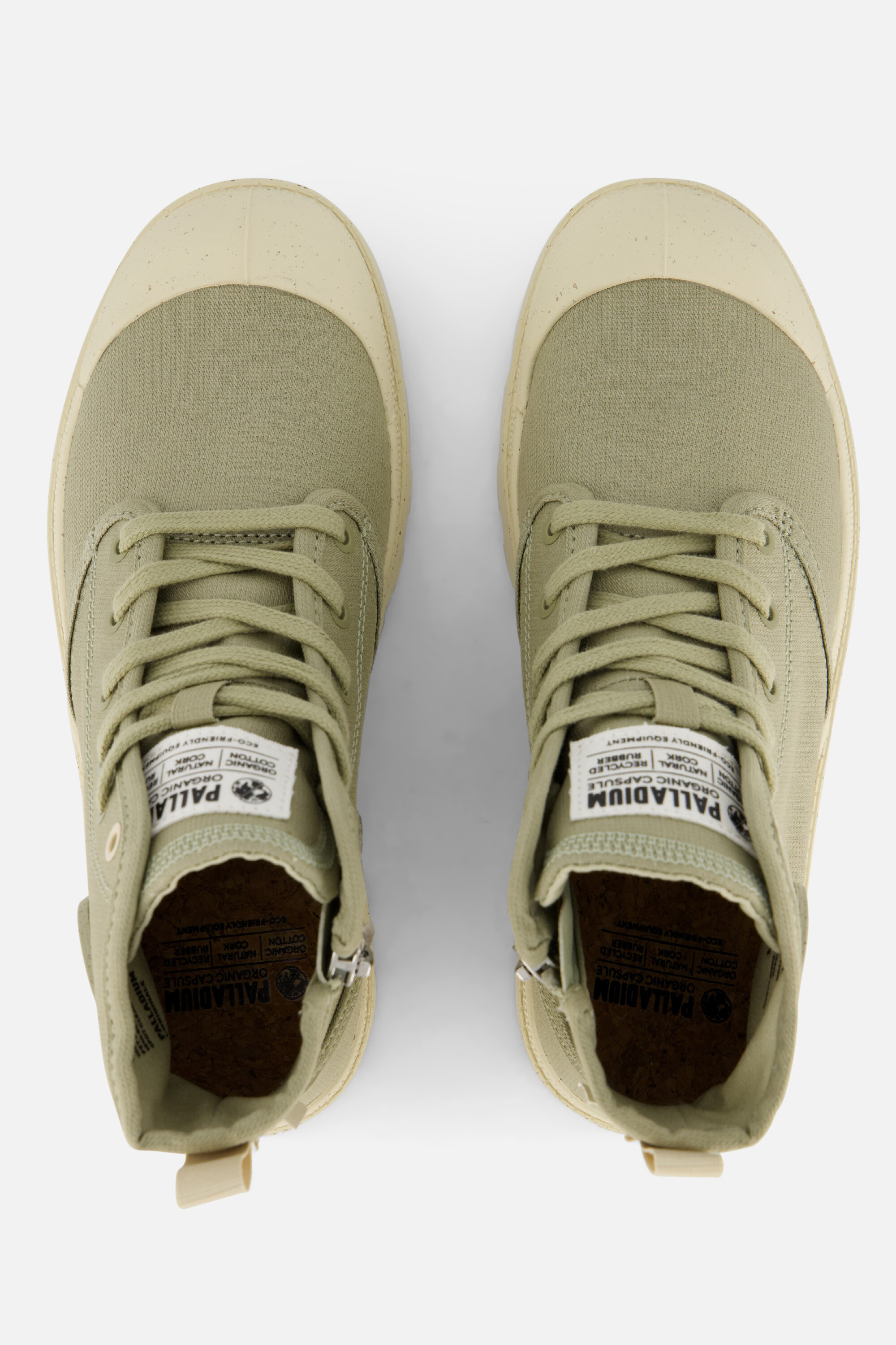 Palladium Hi Zip Sneakers groen Katoen afbeelding 2