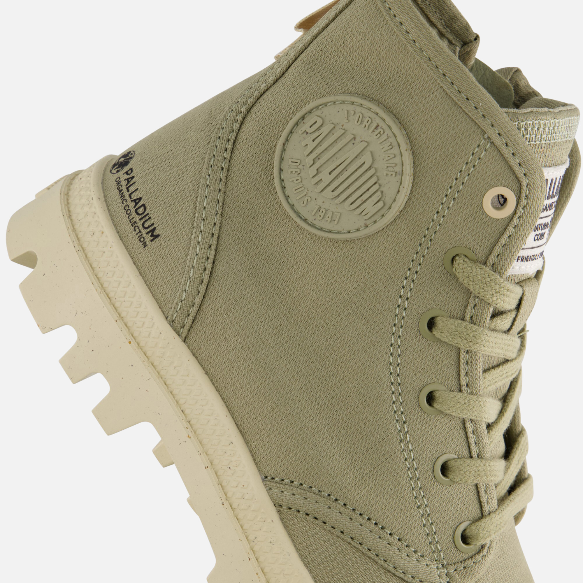 Palladium Hi Zip Sneakers groen Katoen afbeelding 4