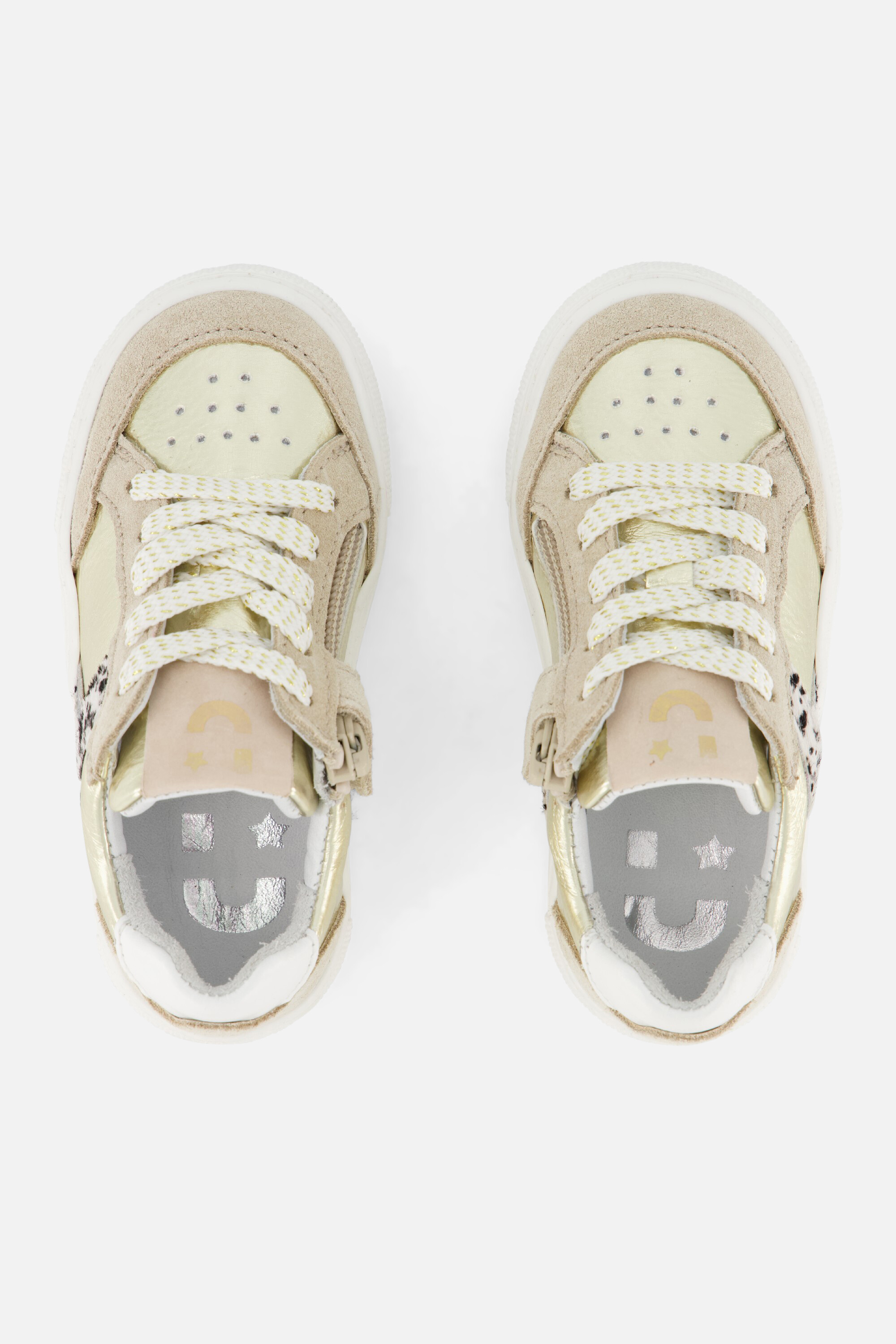 Muyters Metallic Sneakers goud Leer afbeelding 2