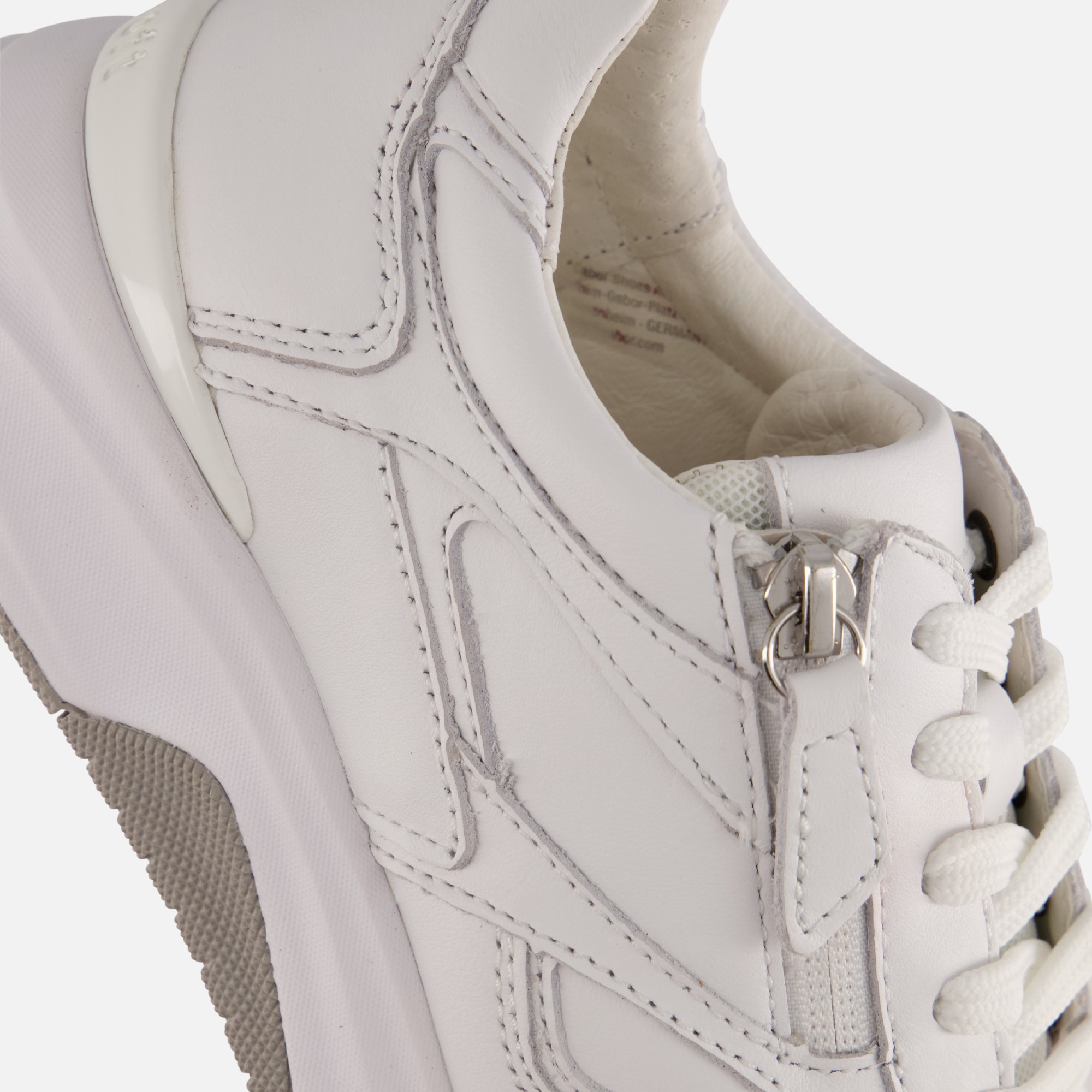 Gabor Rollingsoft Sneakers wit Leer