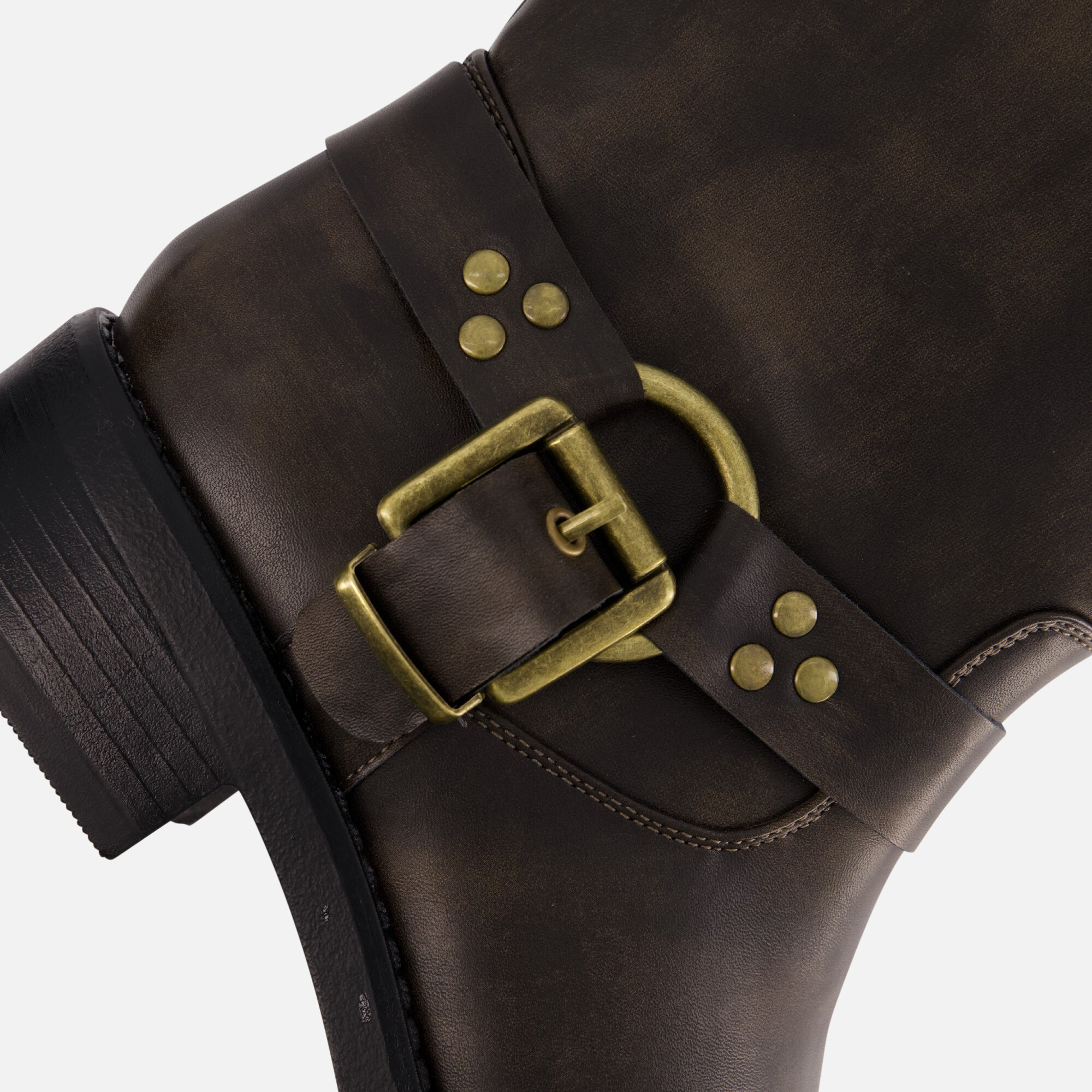 Ann Rocks Hoge Biker boots bruin Synthetisch afbeelding 4