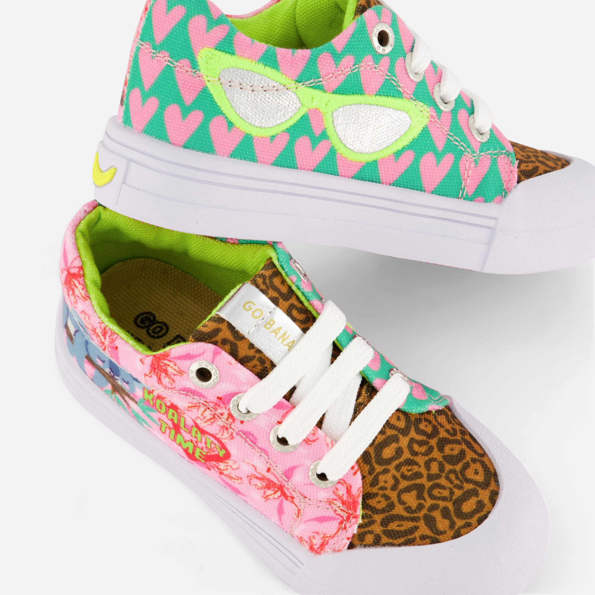 Go Bananas Koala Sneakers roze Canvas afbeelding 4