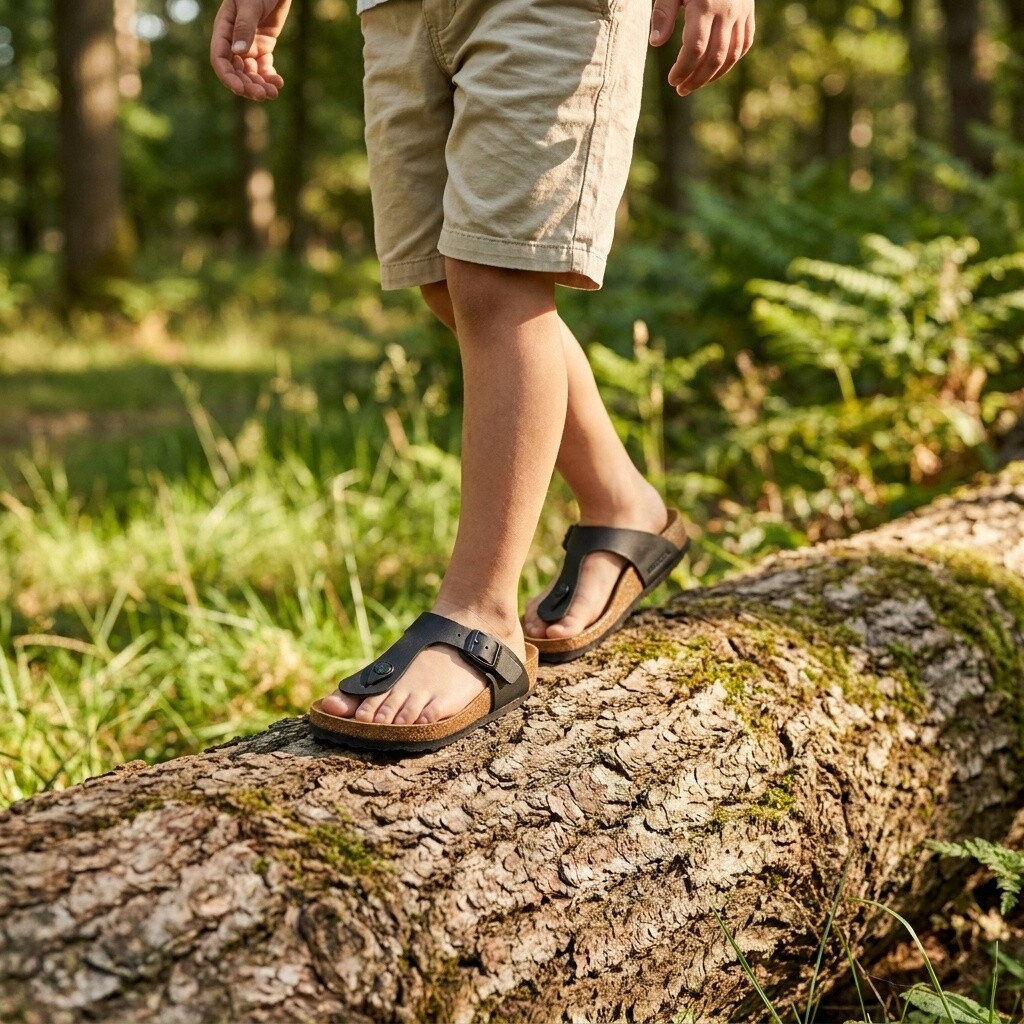 Birkenstock Birkenstock Gizeh zwart Birko-Flor