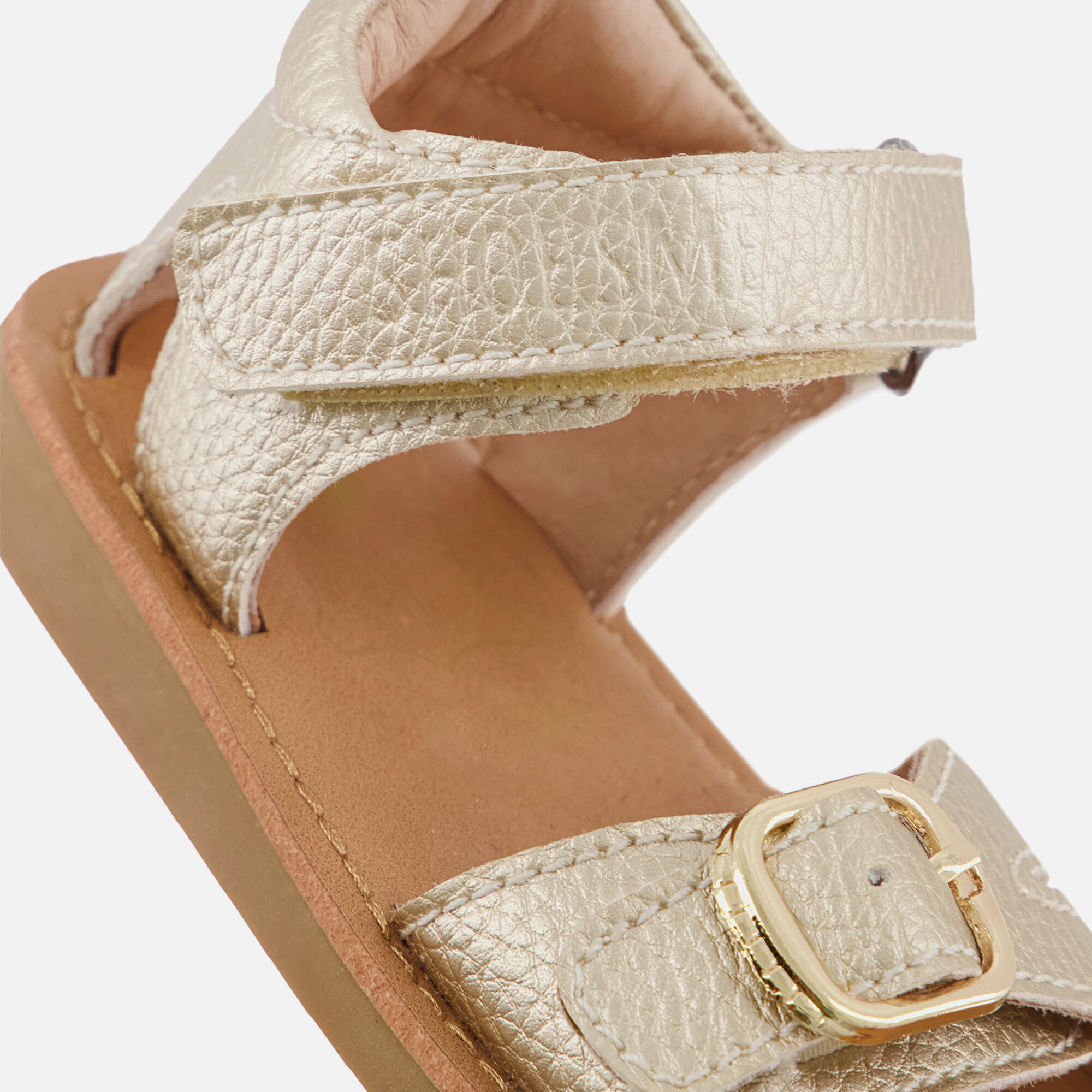 Shoesme Classic Sandalen goud Leer afbeelding 3