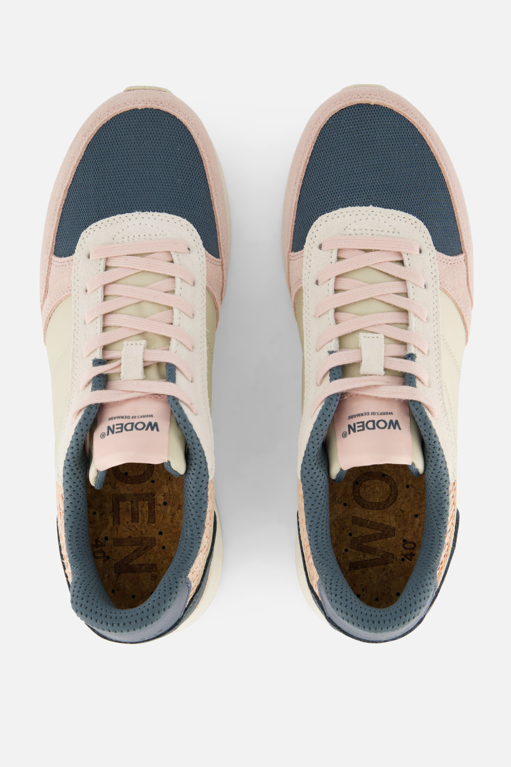 Woden Ronja Multi Sneakers beige Textiel afbeelding 2