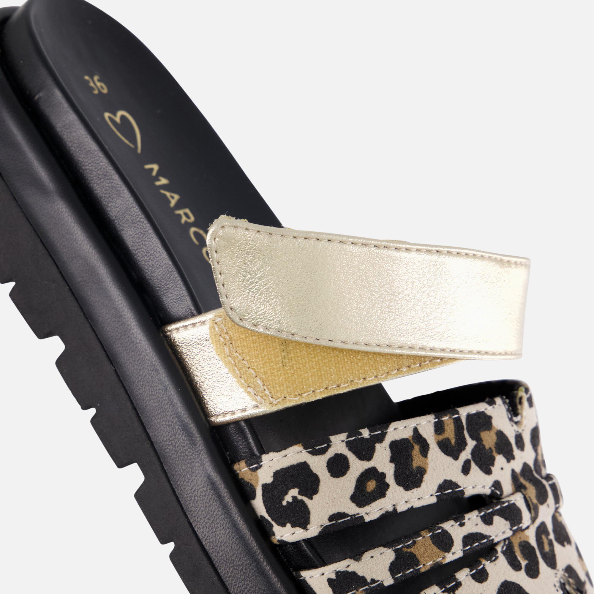 Marco Tozzi Leopard Sandalen bruin Synthetisch afbeelding 3