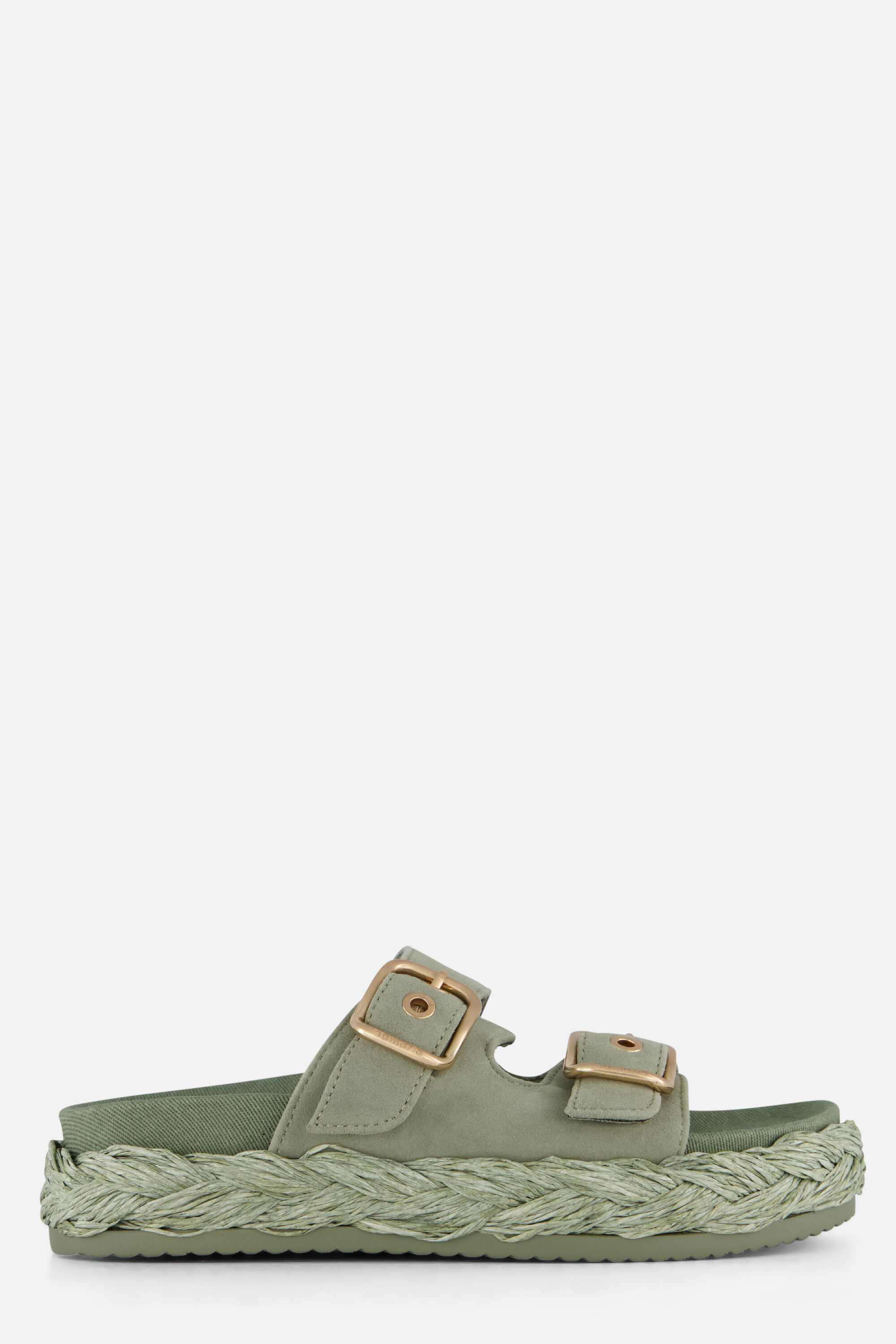 Tamaris Slippers groen Leer afbeelding 4