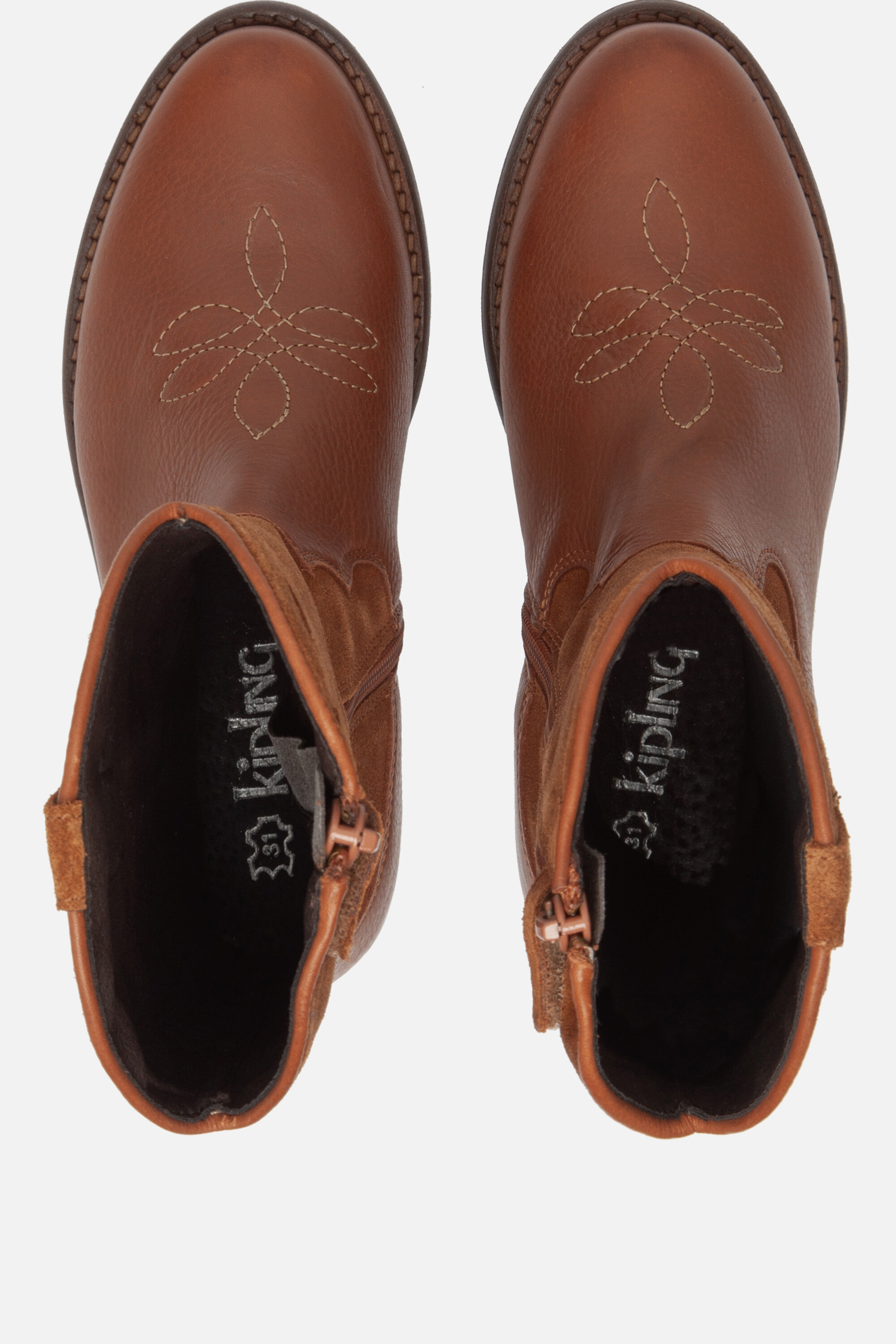 Kipling El Paso Cowboylaarzen cognac Leer afbeelding 2