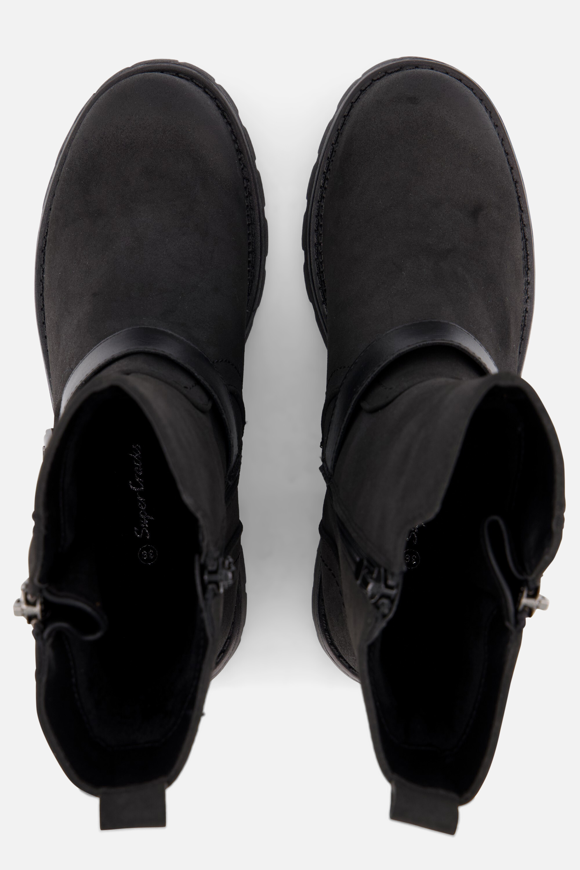 Supercracks Biker boots zwart Pu afbeelding 2