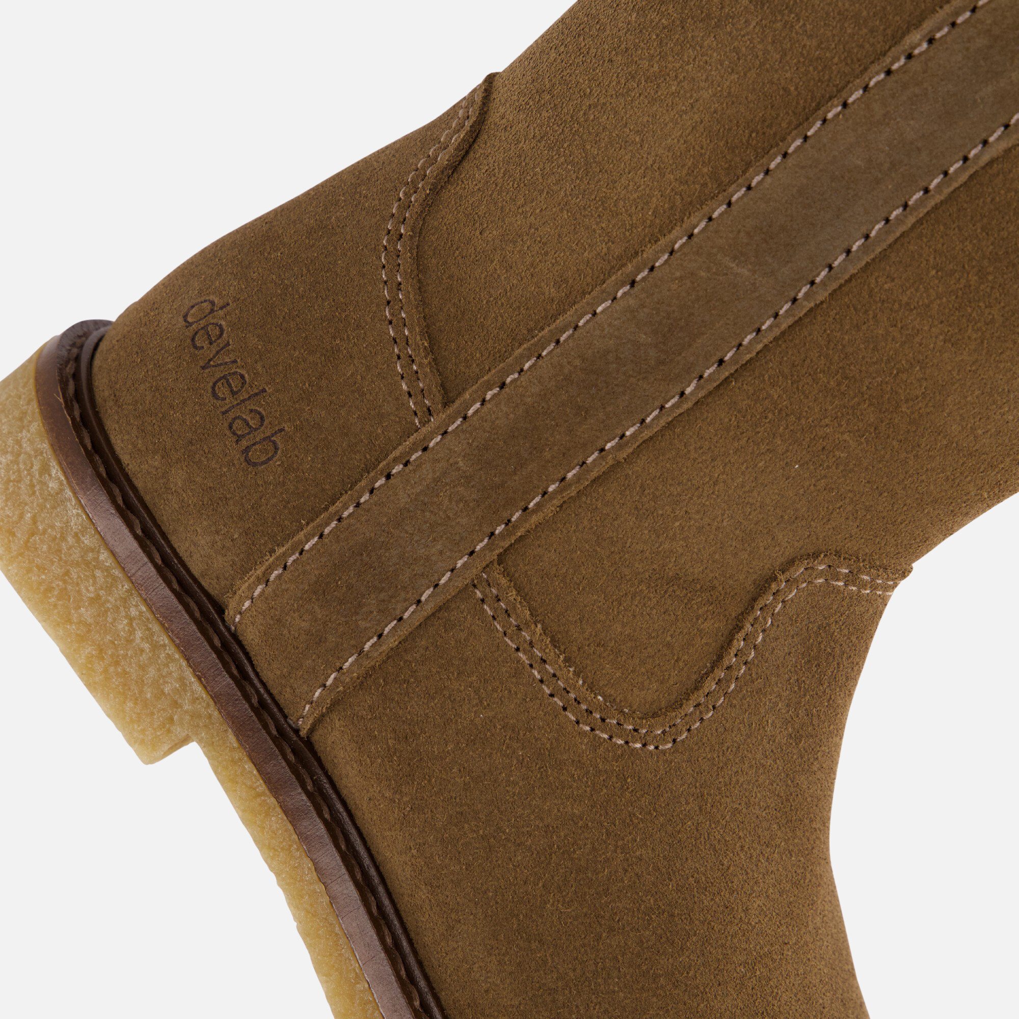 Develab Laarzen taupe Suede afbeelding 4