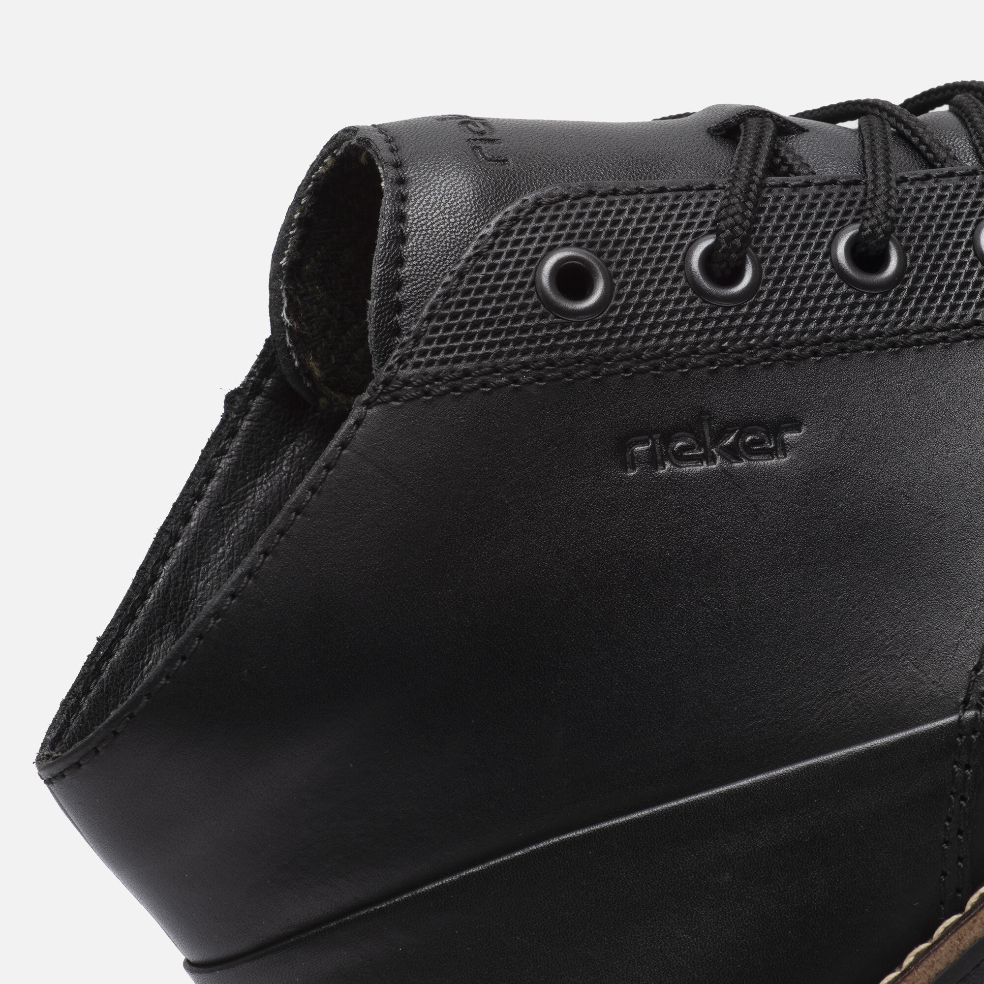 Rieker Veterschoenen zwart Leer afbeelding 4