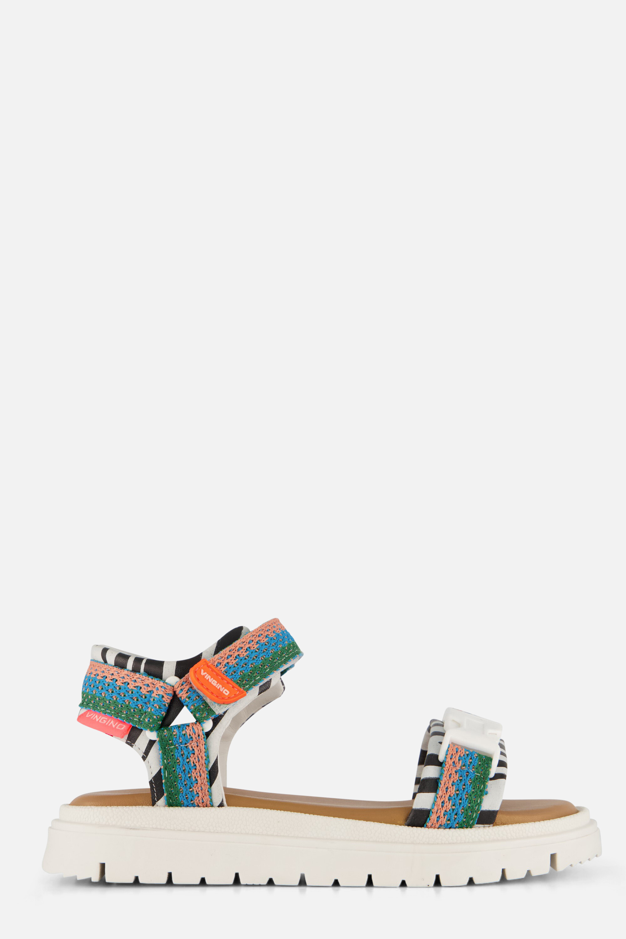 Vingino Sandalen blauw Textiel afbeelding 4