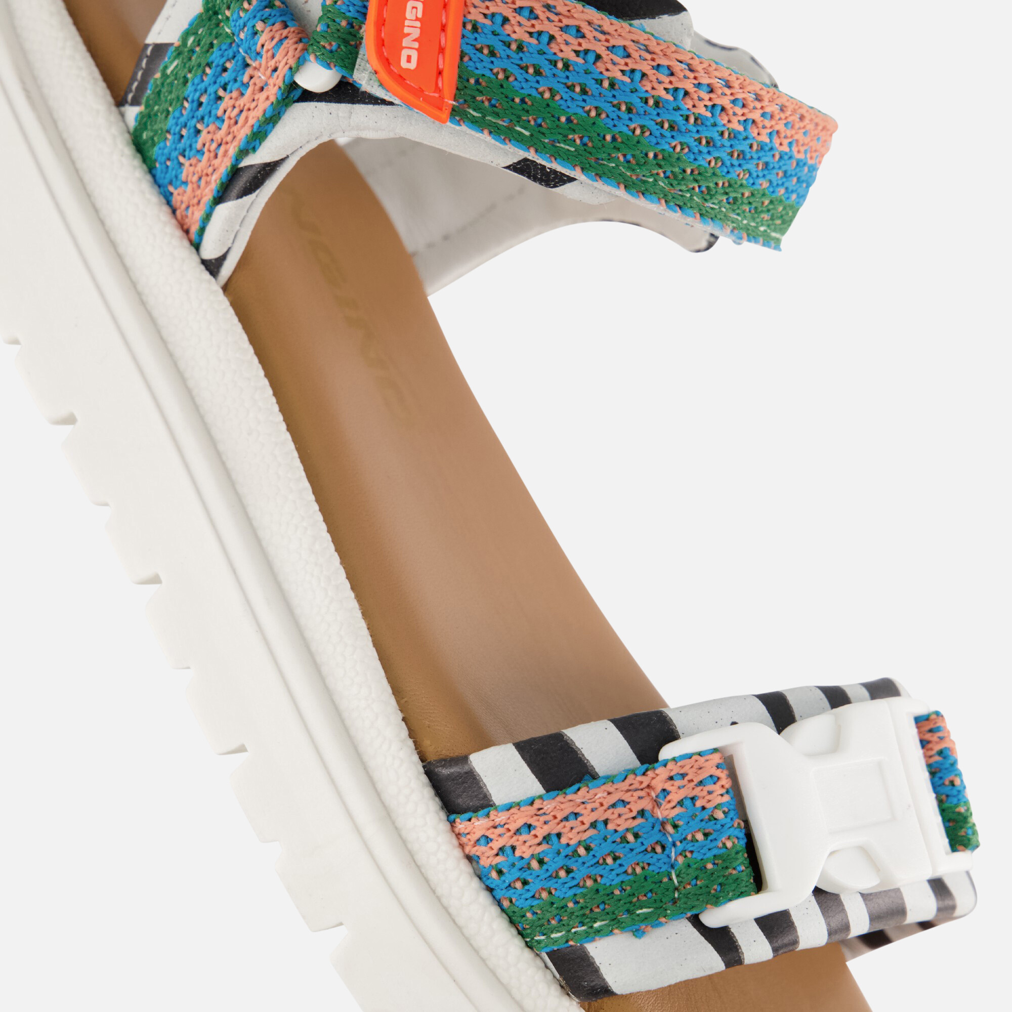 Vingino Sandalen blauw Textiel afbeelding 3