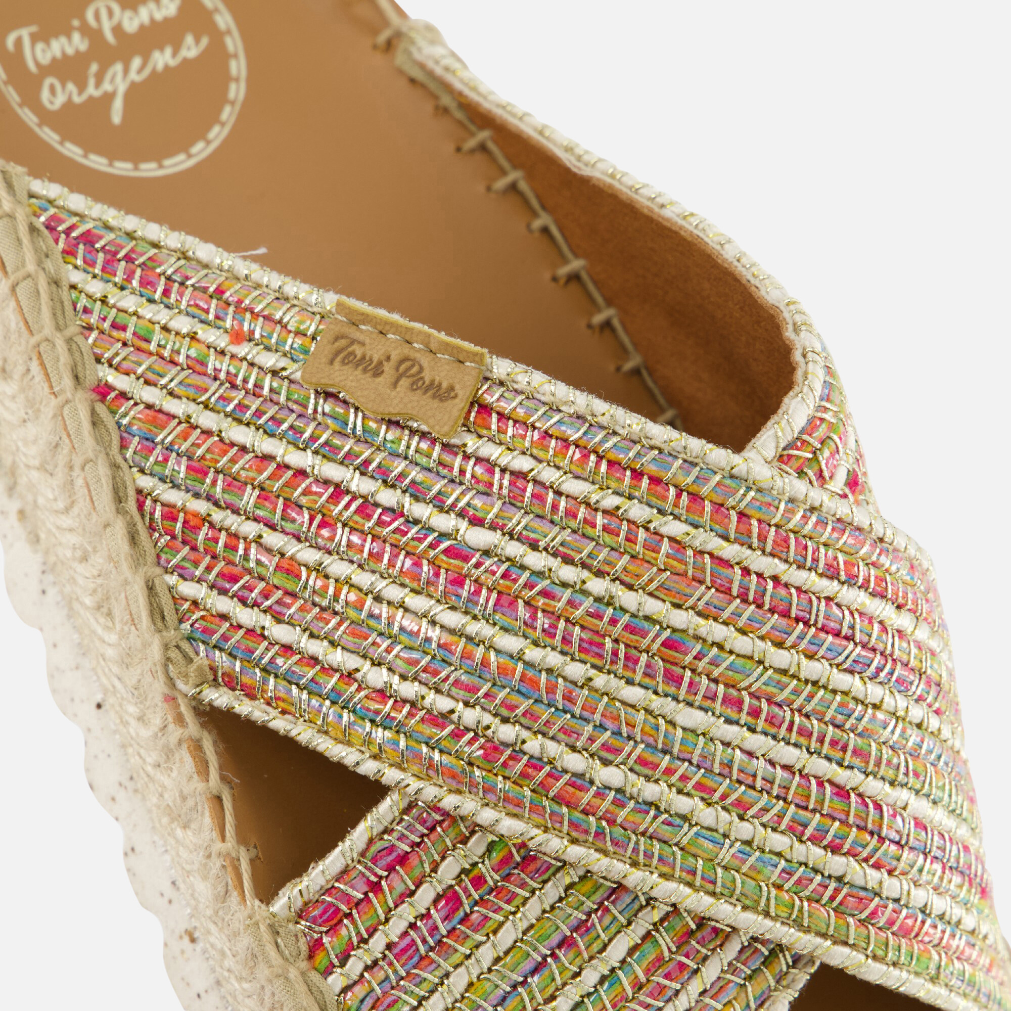 Toni Pons Bali Espadrilles roze Textiel afbeelding 3