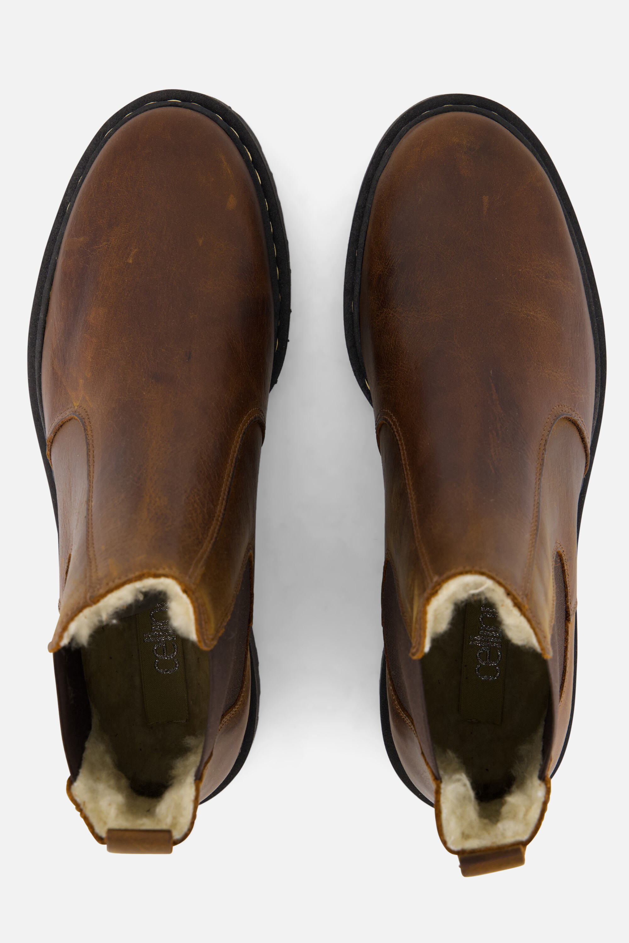 Cellini Chelsea boots cognac Leer afbeelding 2