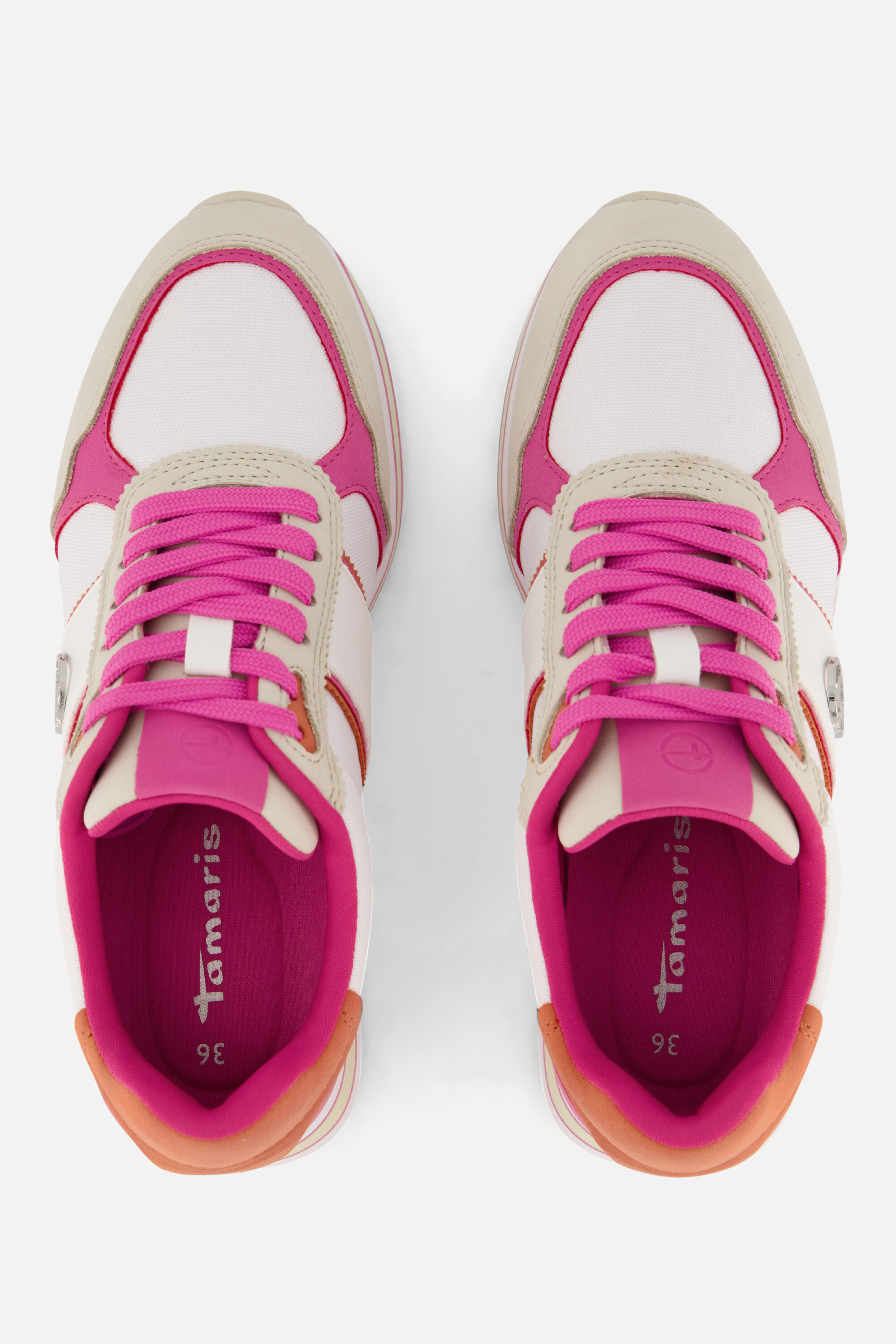 Tamaris Essential Sneakers roze Textiel afbeelding 3