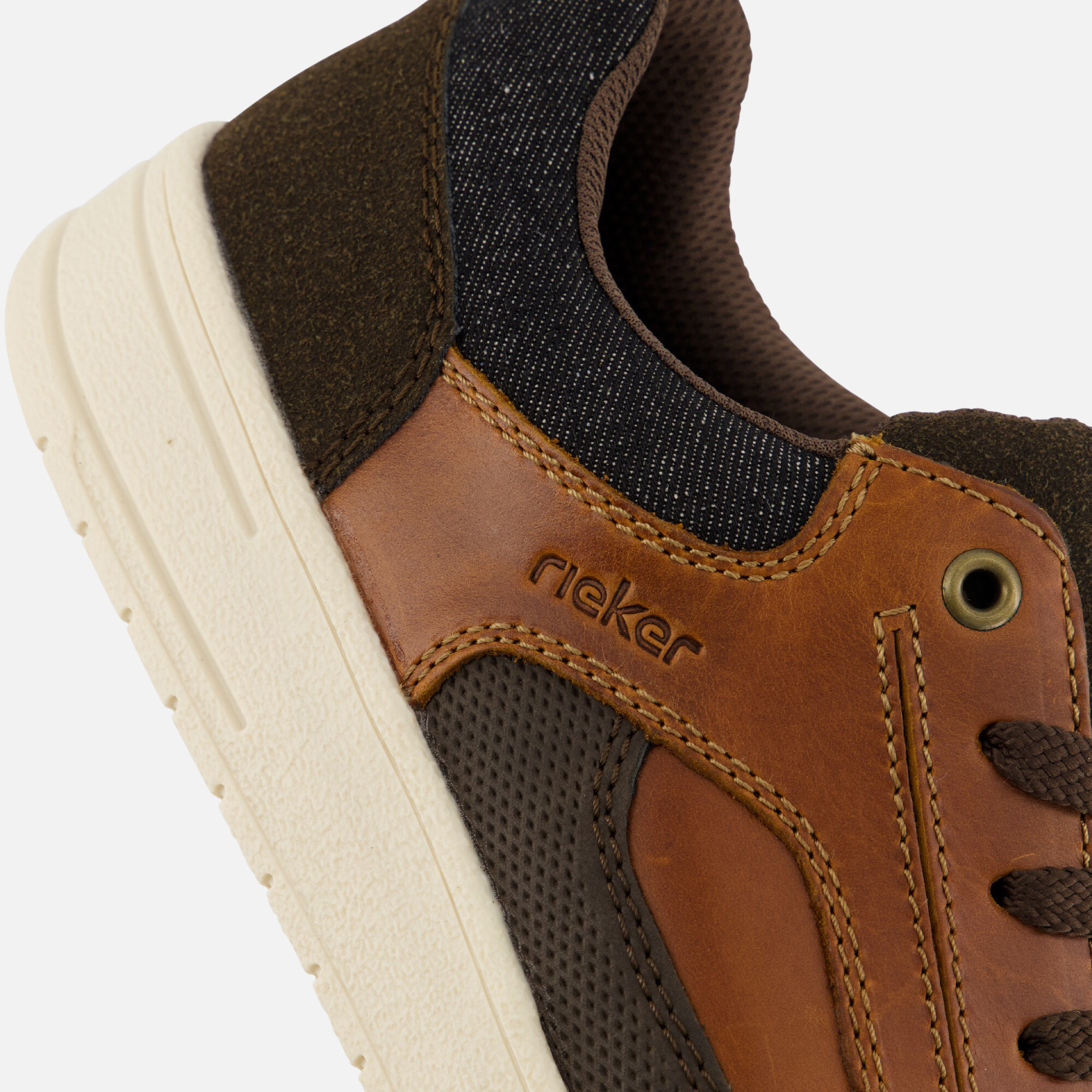 Rieker Sneakers cognac Leer afbeelding 4