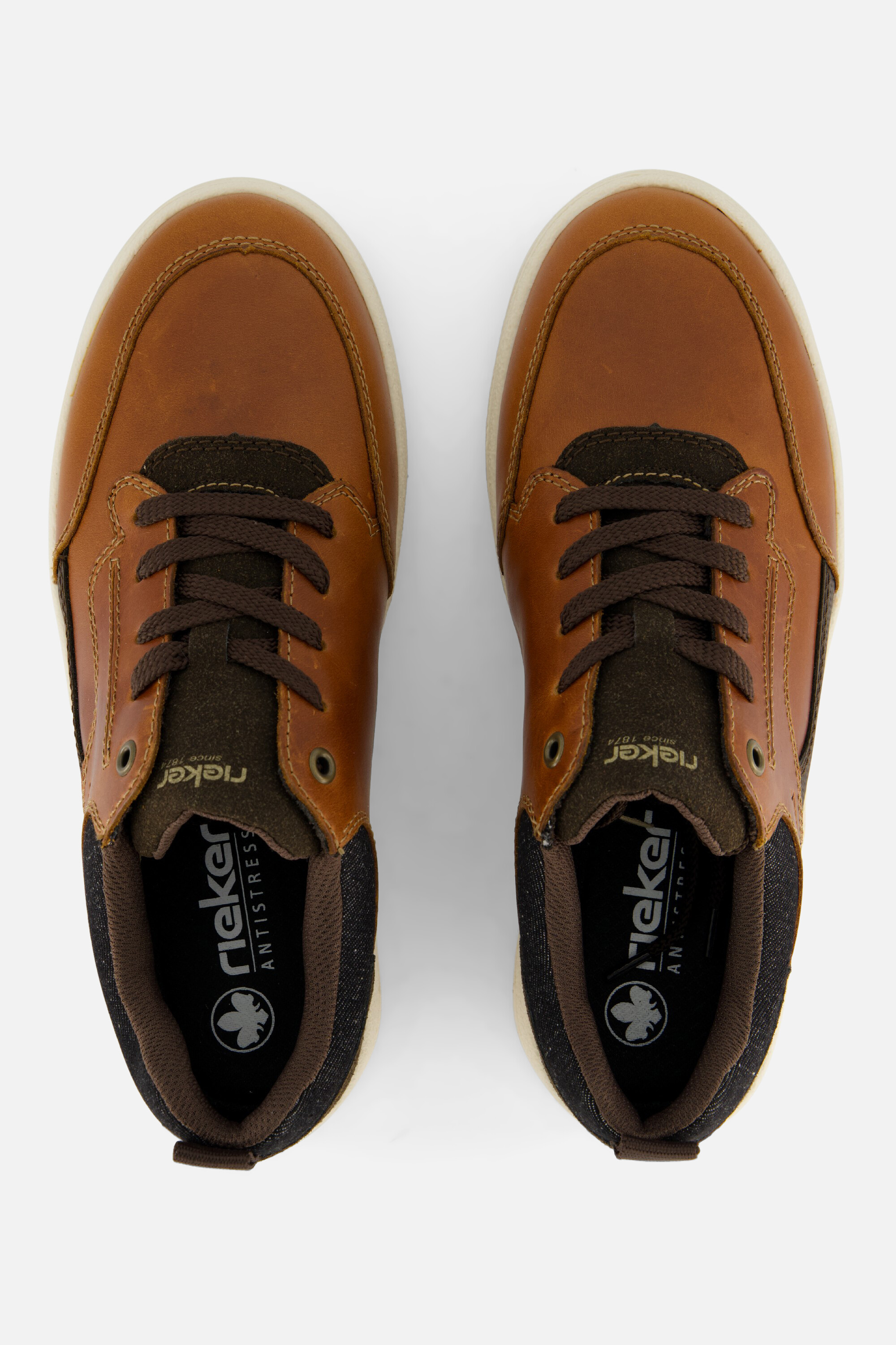 Rieker Sneakers cognac Leer afbeelding 2