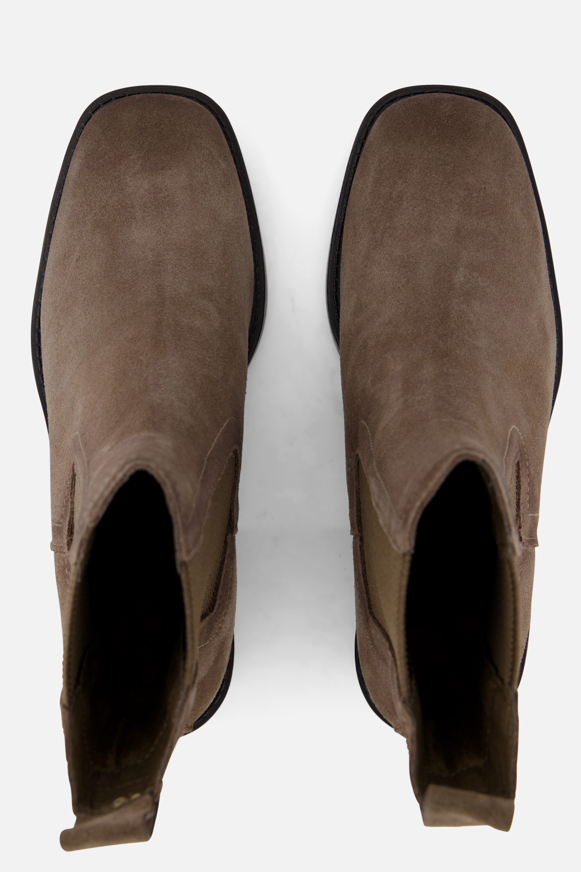 Tamaris Chelsea boots taupe Textiel afbeelding 2