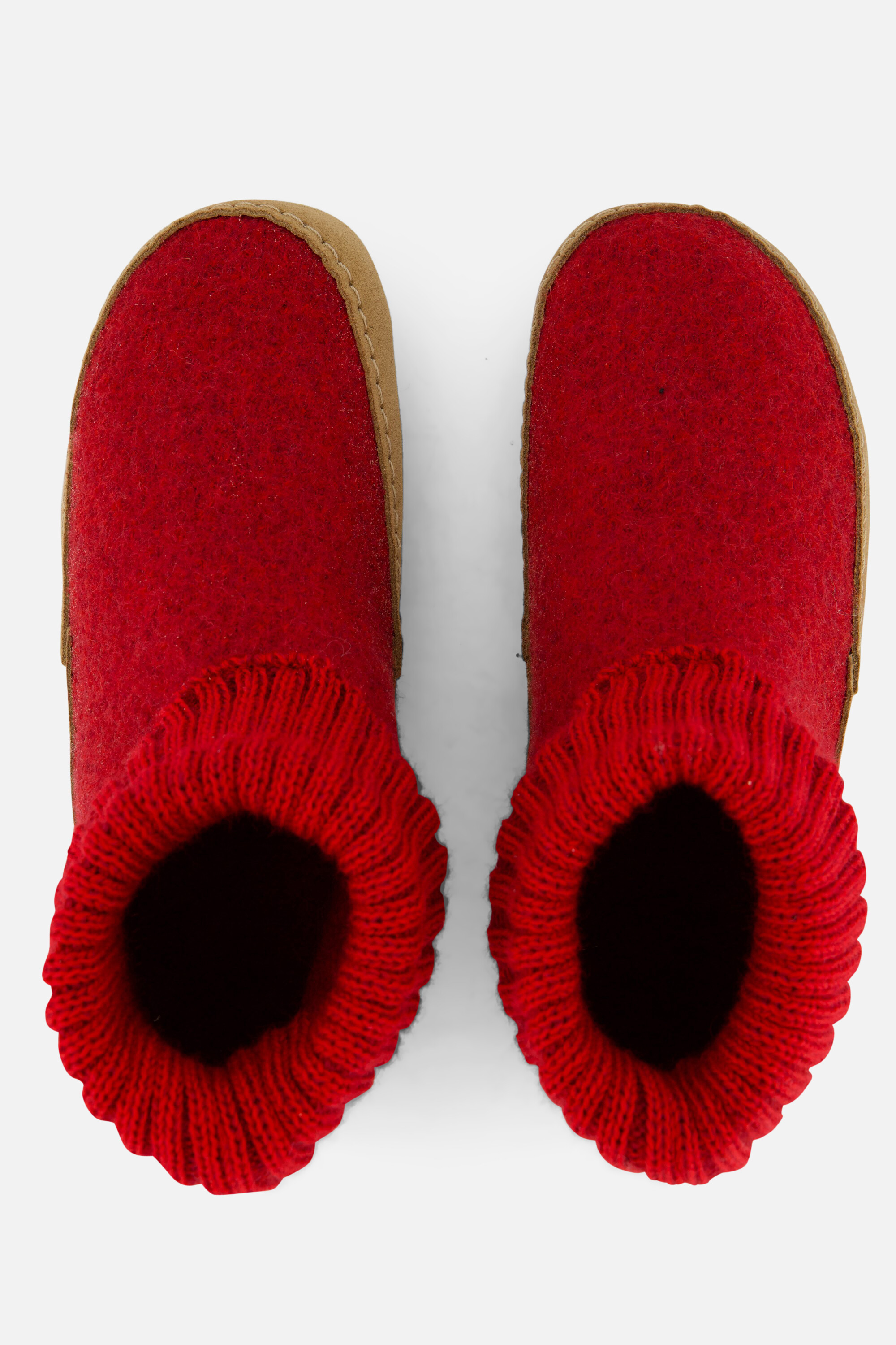 Bergstein Cozy Lux Pantoffels rood Wol afbeelding 2